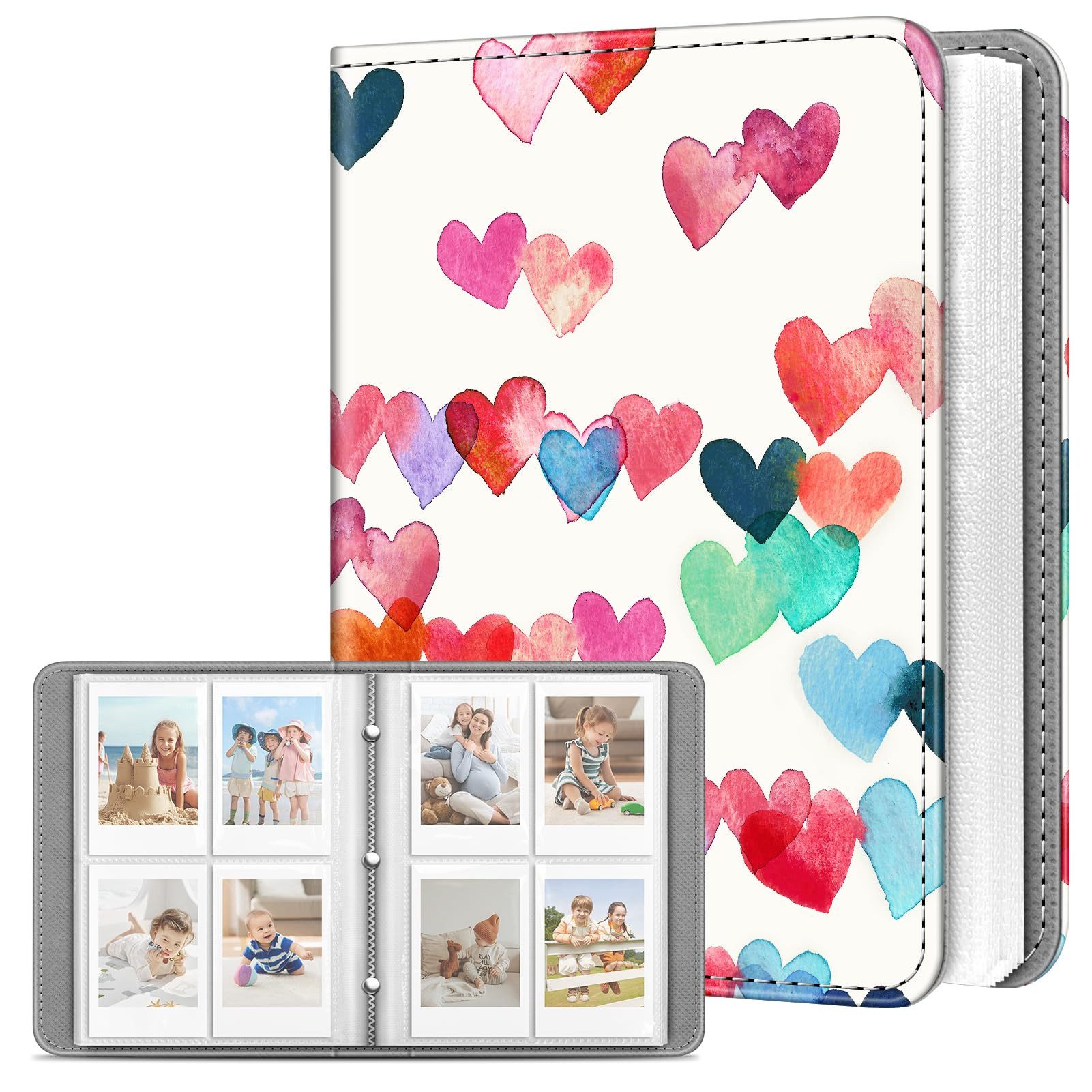Fintie Fotoalbum für Instax 2x3 Zoll Filme-für Fujifilm Instax Mini 12/11/99/40/EVO/SE, Sofortbildkamera/Polaroid Hi-Print Bilder/Kpop Fotokartenhalter Binder