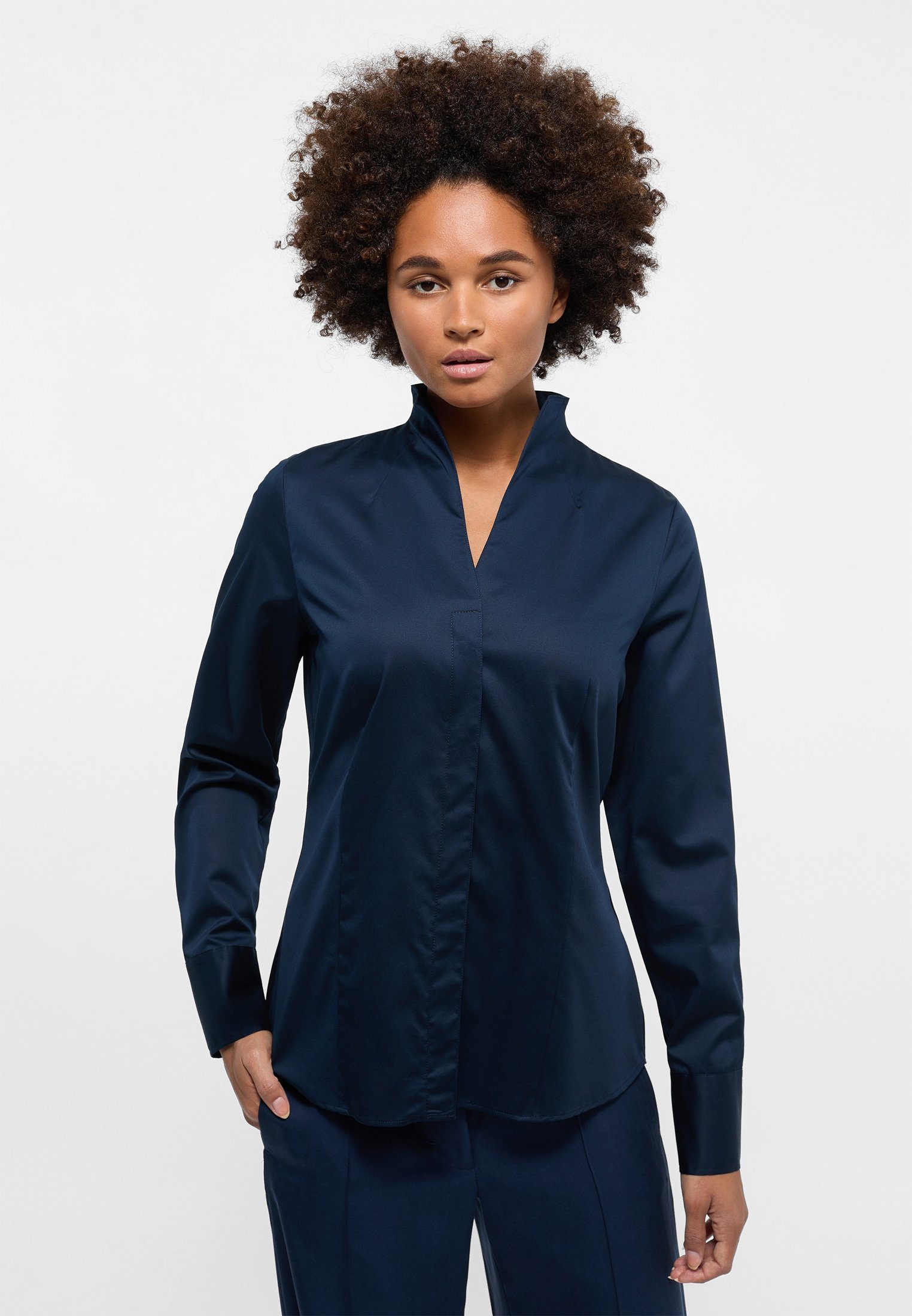 Eterna Hemdbluse REGULAR FIT navy | Hemdblusen