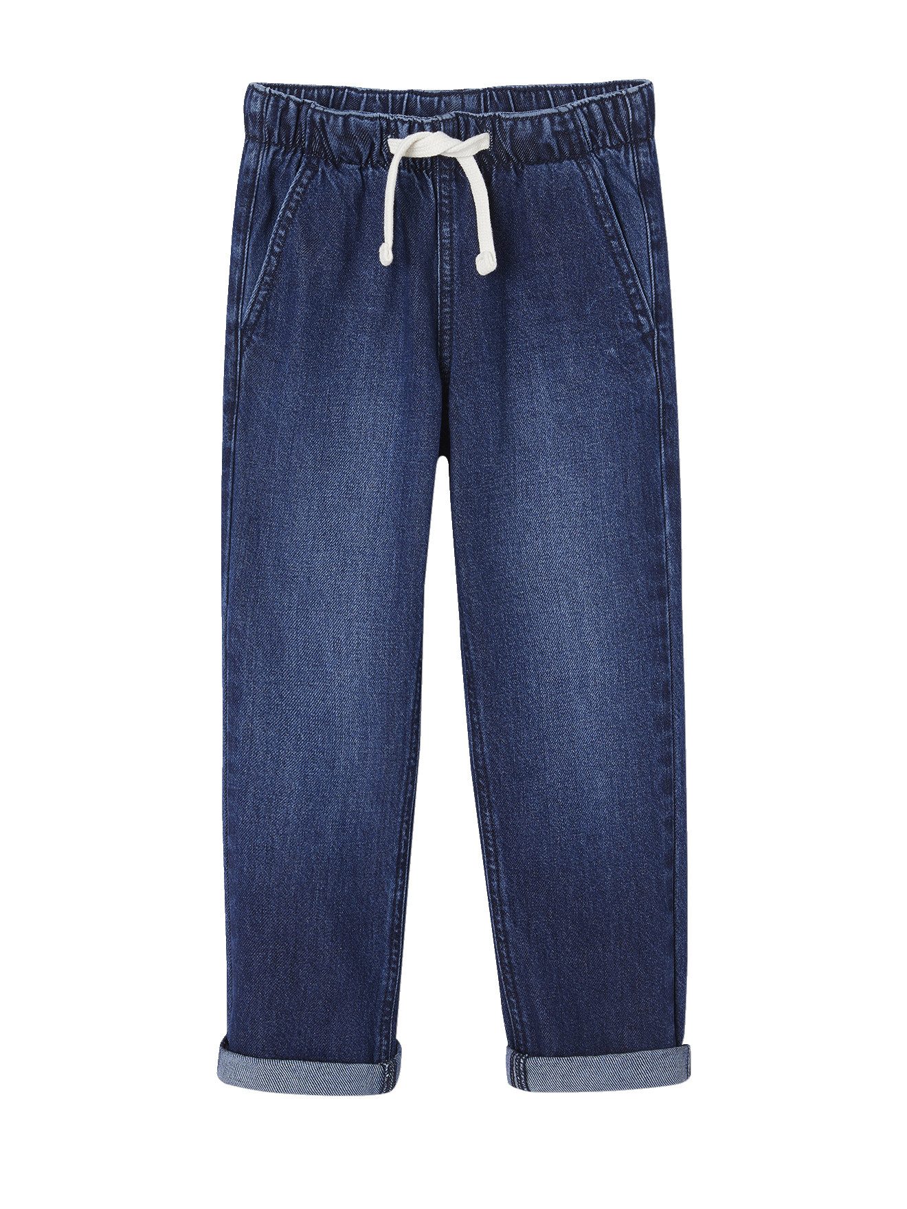 vertbaudet Weite Jeans Weite Jungen Jeans mit Dehnbund Bundweite verstellbar