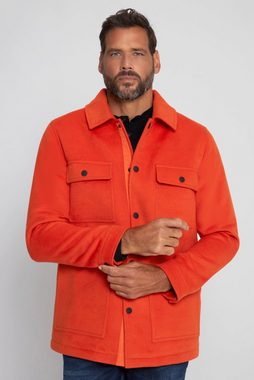 JP1880 Funktionsjacke Overshirt Wolloptik Langarm Kentkragen Modern Fit