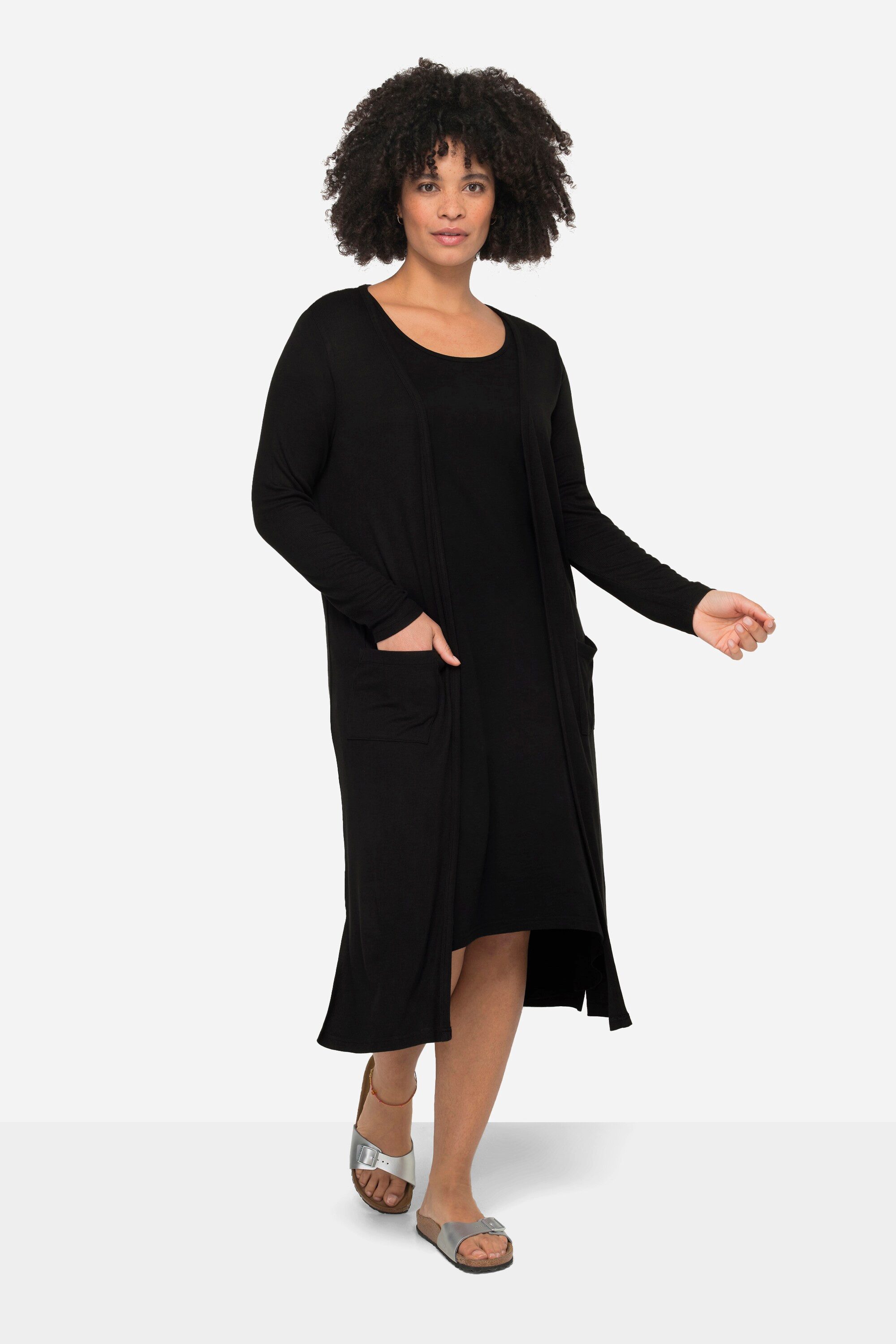 Janet & Joyce Longsleeve Long-Shirtjacke gerade günstig online kaufen