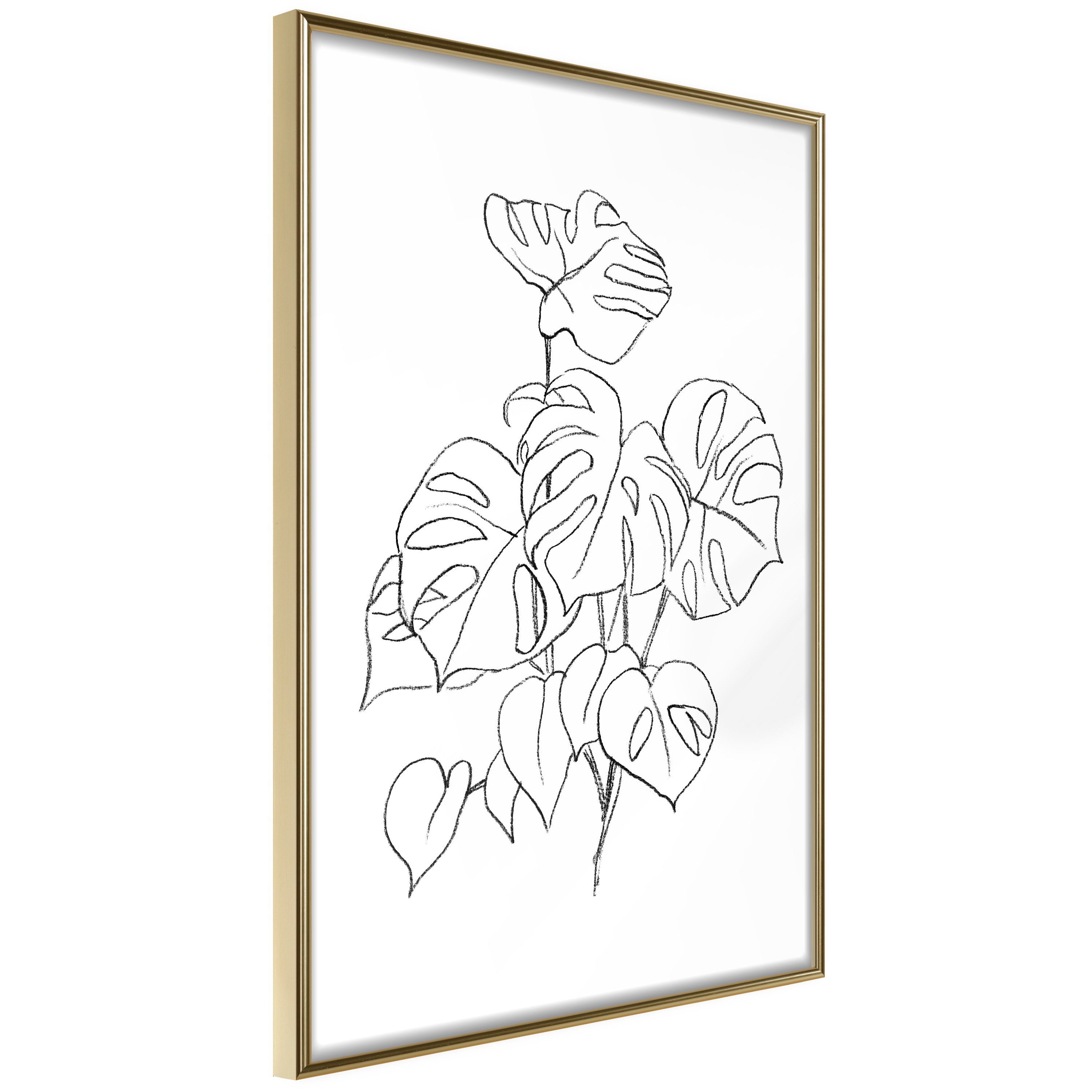 Artgeist Poster Monochrome Monstera []. € 33,91