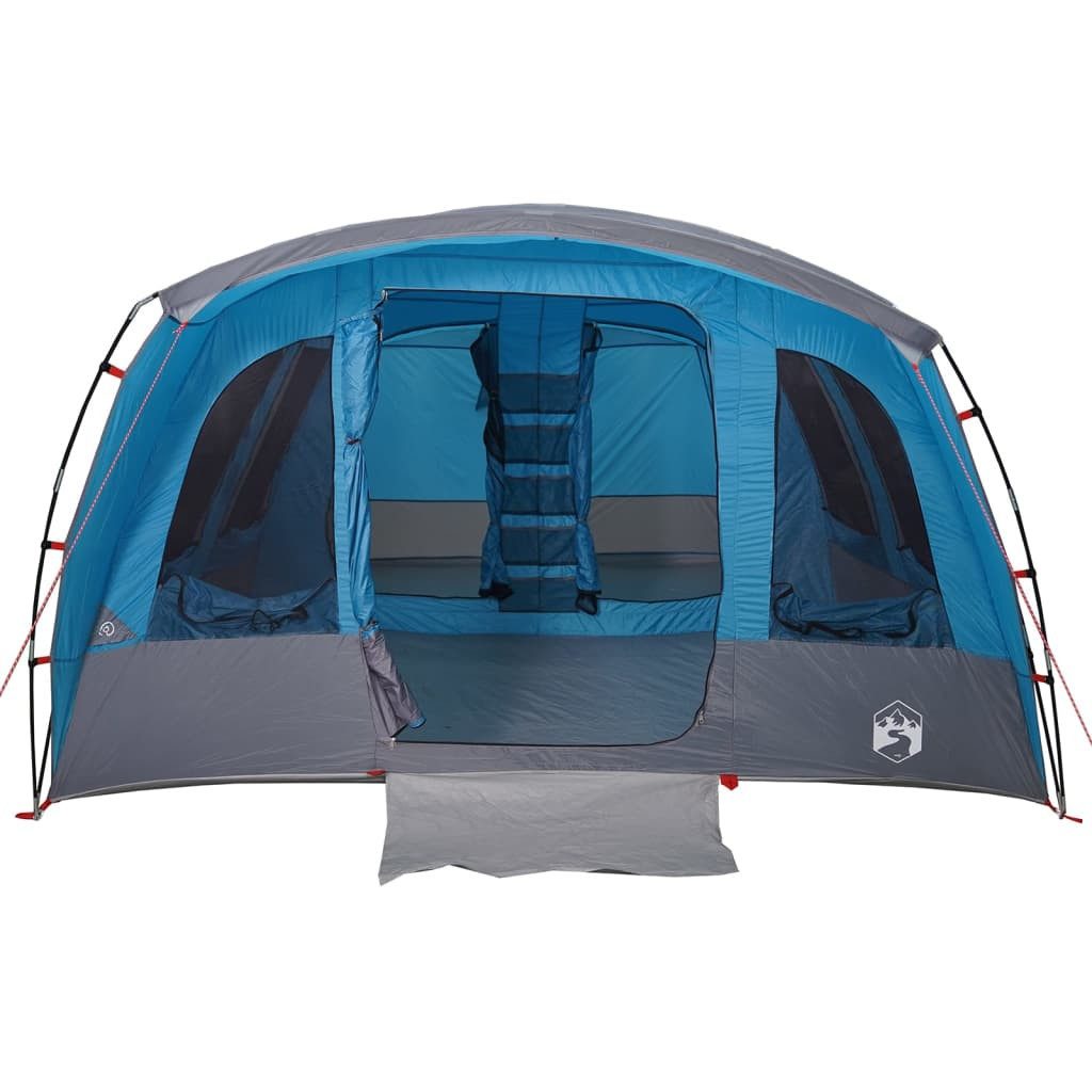 vidaXL Kuppelzelt NA Zelt Campingzelt Tunnelzelt Familienzelt 8 Personen Blau Wasserdic