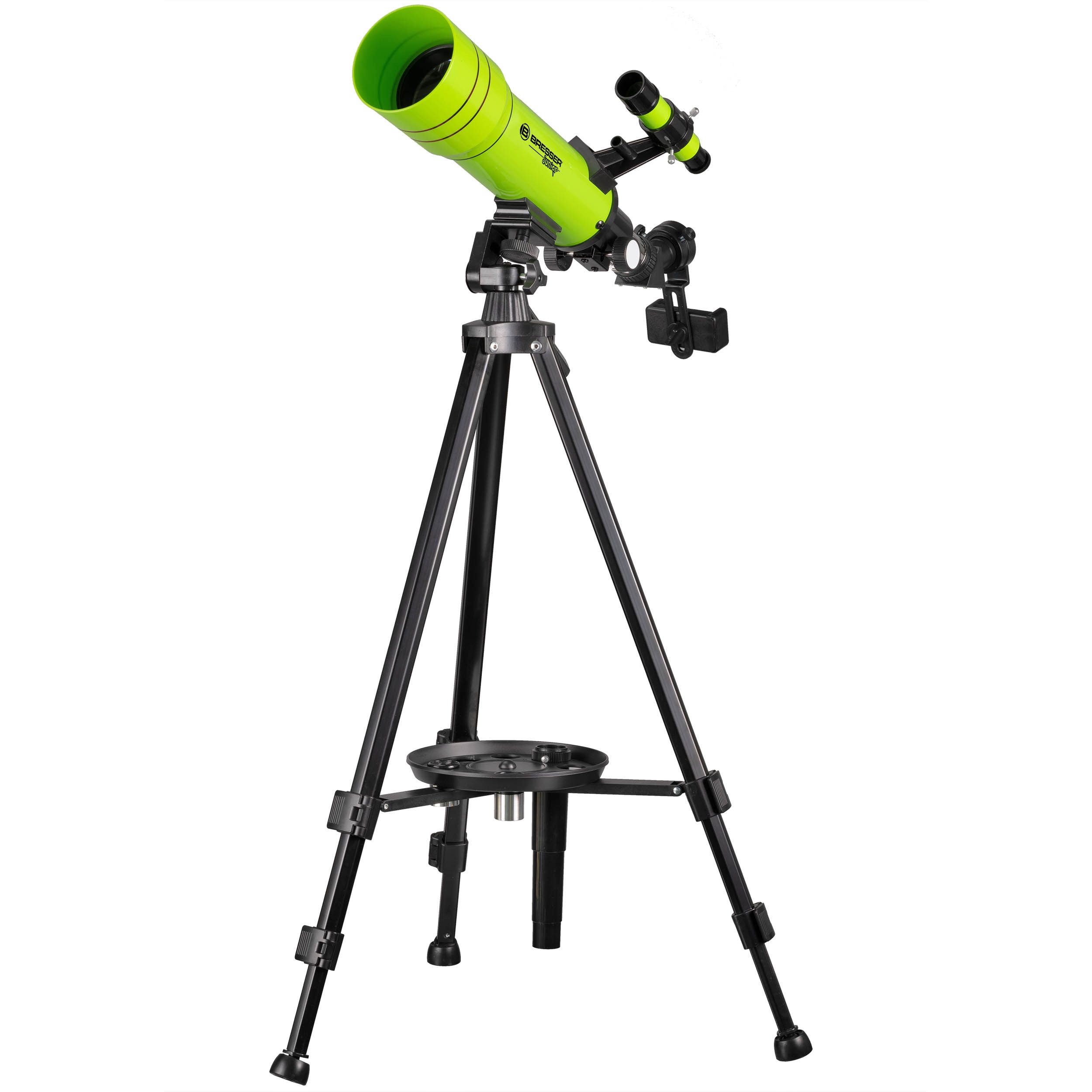 BRESSER junior Linsenteleskop Linsenteleskop 70/400 mit Rucksack grün