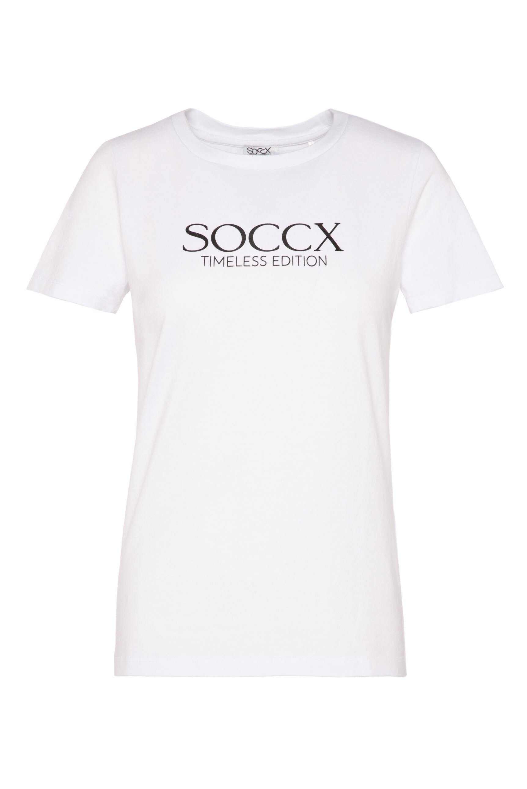 SOCCX Rundhalsshirt Baumwolle aus
