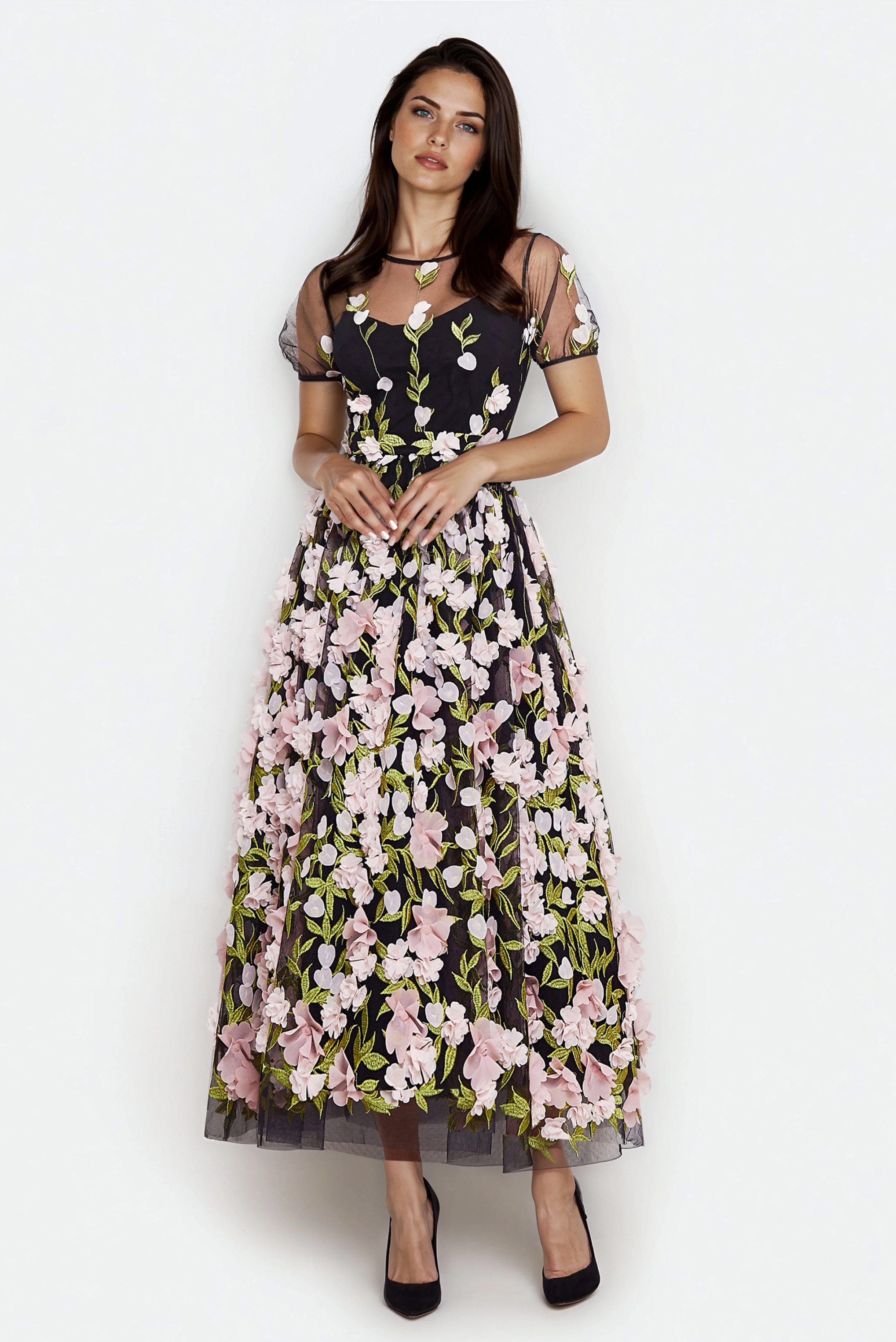 MATSOUR'I Abendkleid Fabiola Unterteile aus 100% Seide