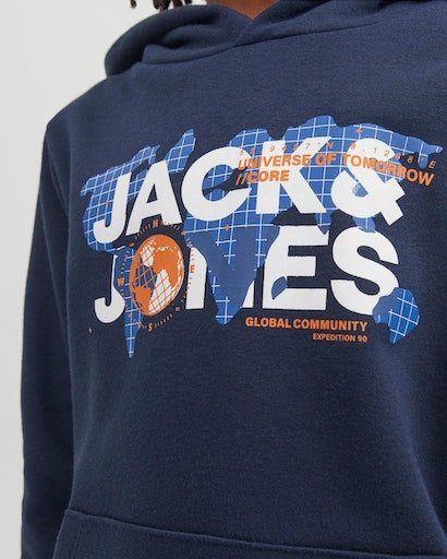 Jack & Jones blazer Kapuzensweatshirt SWEAT JNR JCODUST navy SN HOOD Junior