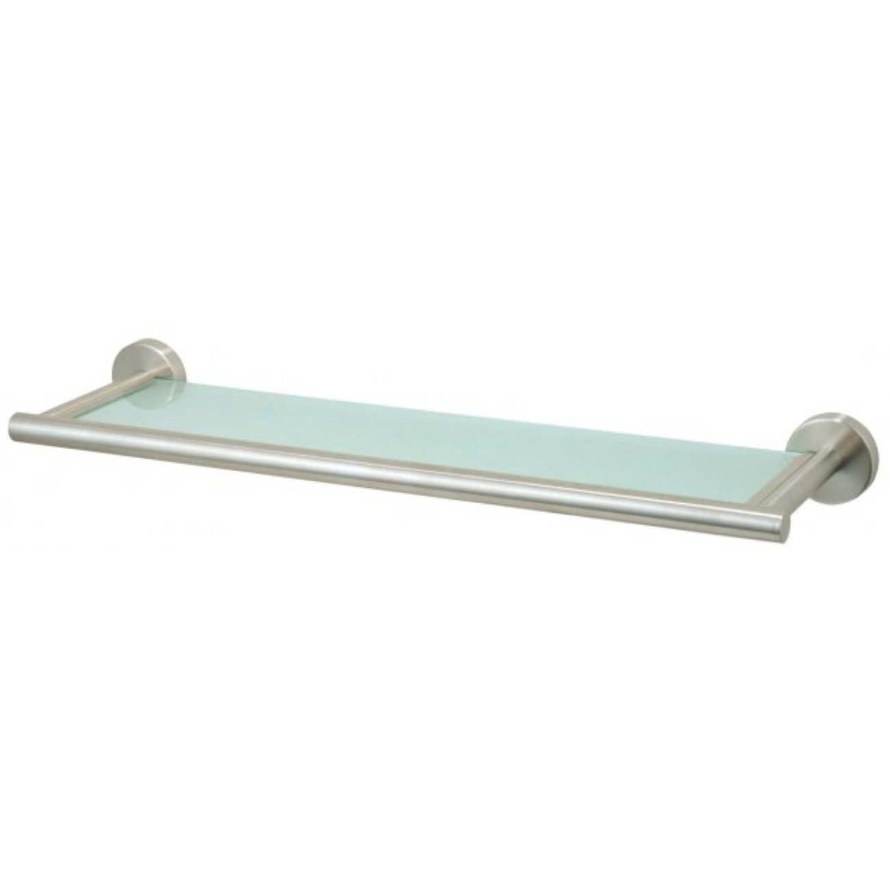 axentia Wandregal Neapel, aus Edelstahl & Glas, 1-tlg., Wandregal für Bad & Gäste WC