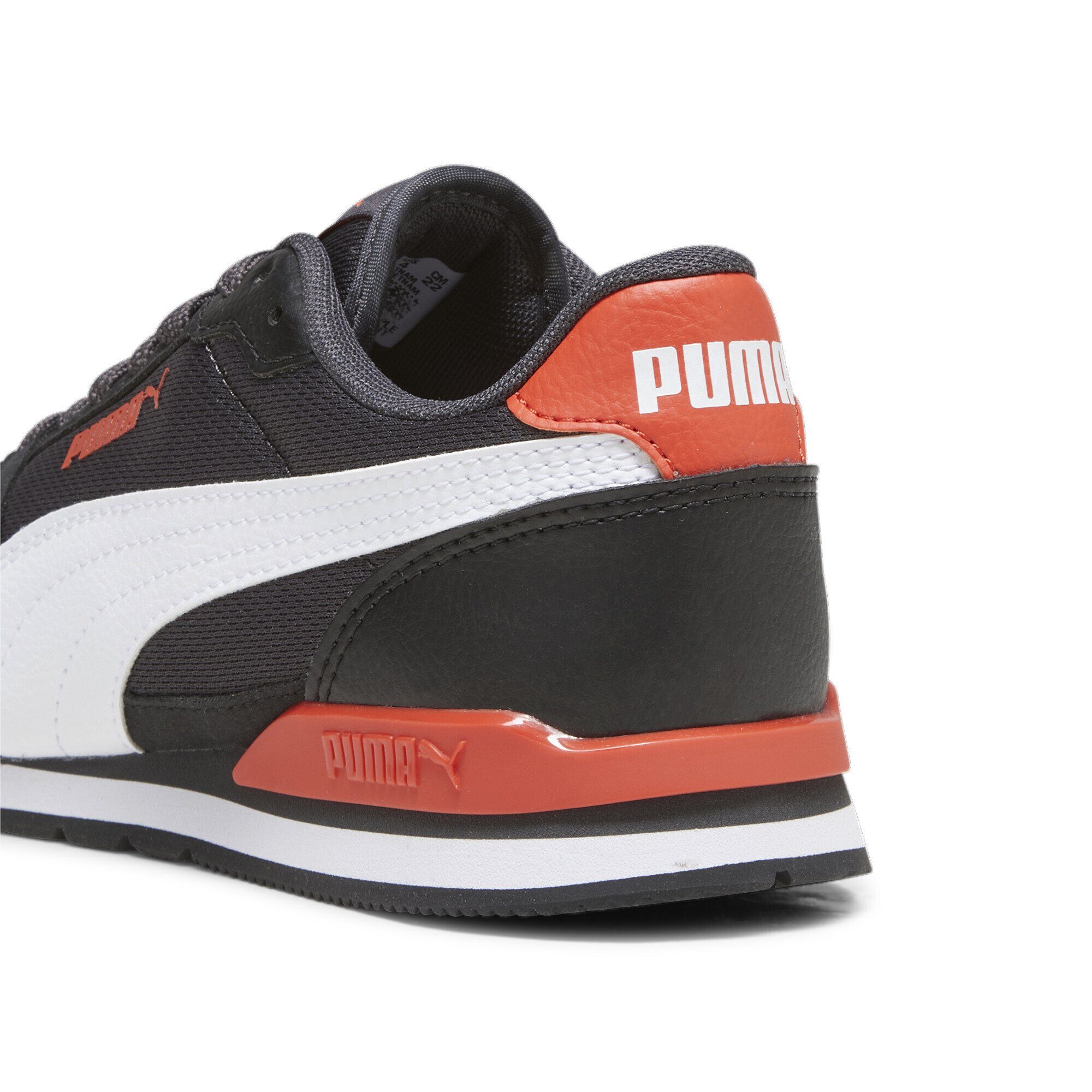 PUMA Dark Sneaker White Gray Black Coal Mesh Jugendliche V Sneakers ST v3 Runner