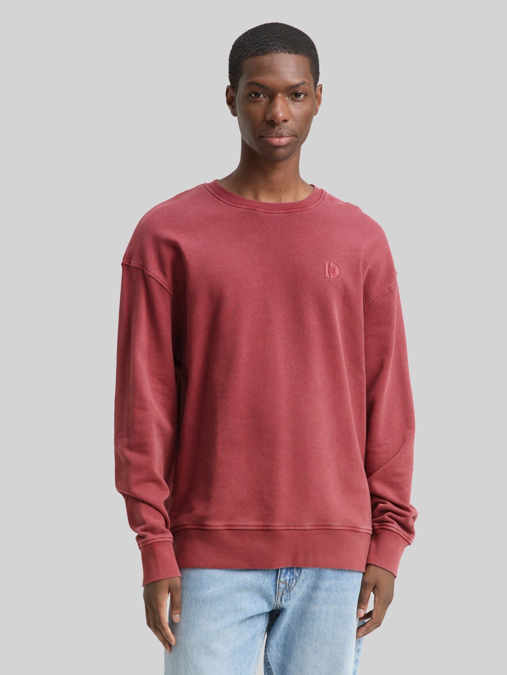 TOM TAILOR Denim Sweatshirt Strick & Sweatshirts Relaxed Overdyed Sweatshirt