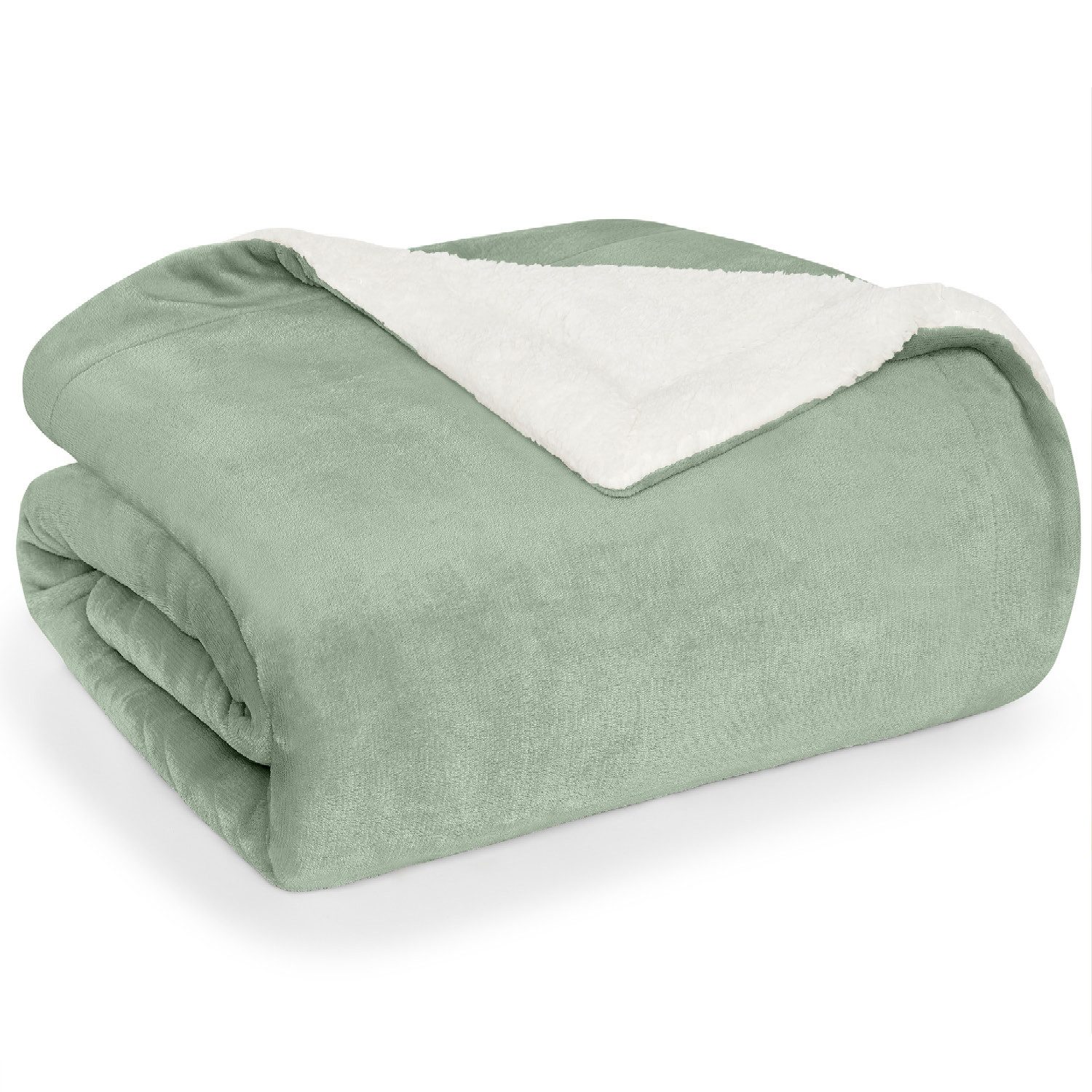 Wohndecke Sherpa-Fleecedecke, Oeko-TEX Zertifiziert, Blumtal, hochwertig, weich, warm, flauschig