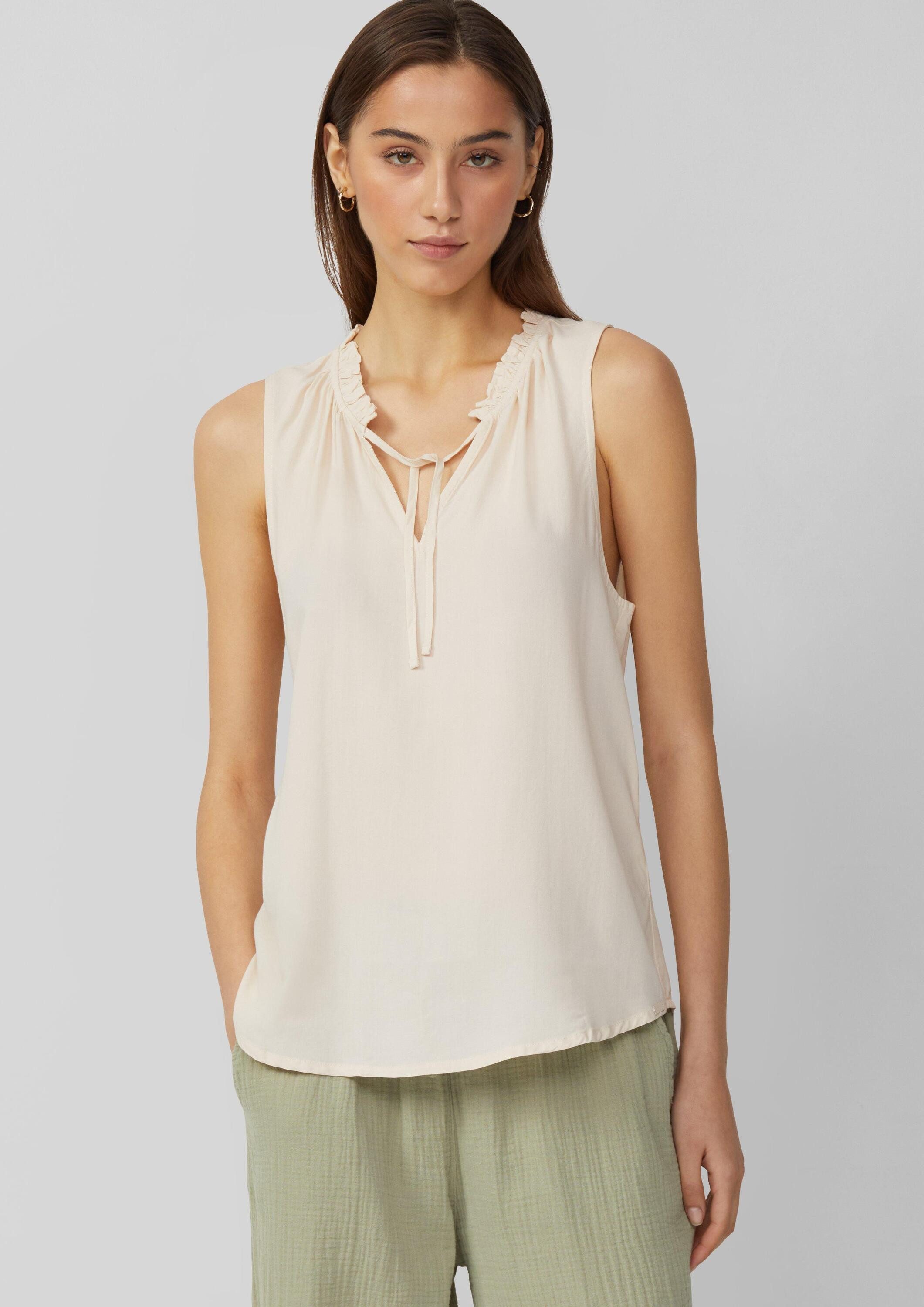 QS Blusentop Bluse Blusentop aus Viskose