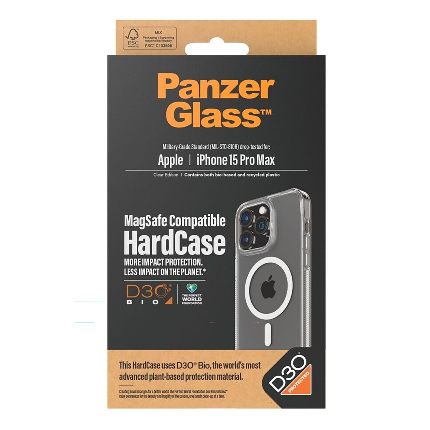 PanzerGlass Schutzfolie D30 MagSafe Compatible HardCase Clear Edition, (1-St), Fehler im Befehl: Falsche Syntax in der Nähe von "=".