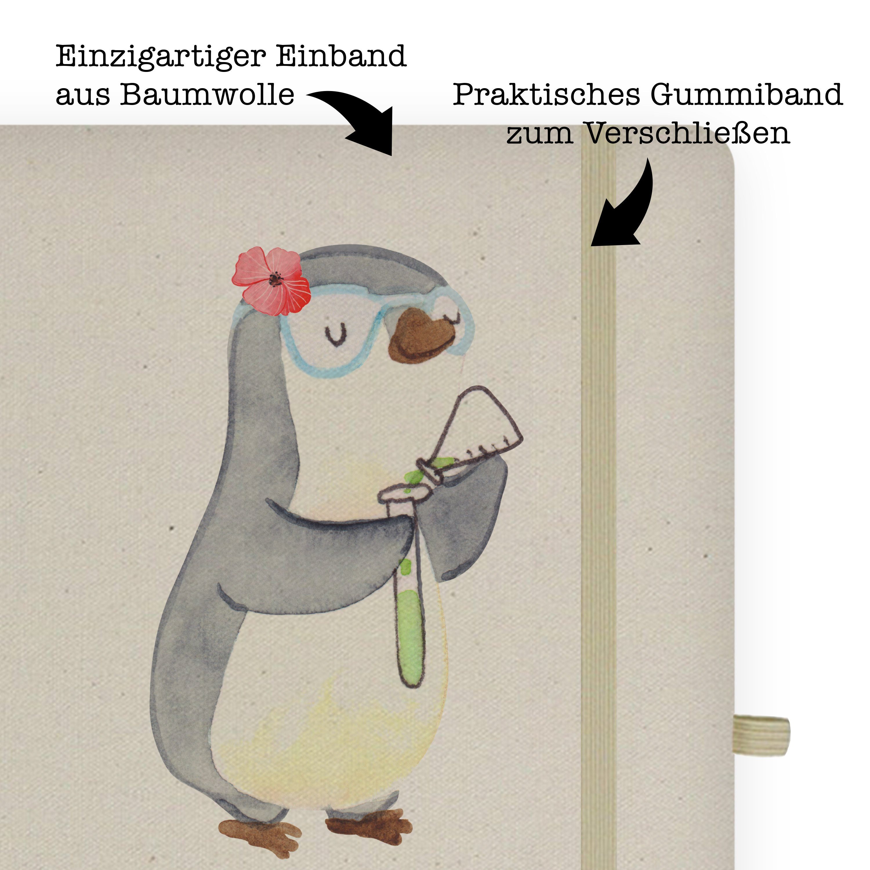 Firma, Mr. Forschung, Transparent mit - - Chemikerin Notizbuch Mr. Mrs. Eintr Geschenk, Panda & & Panda Herz Mrs.