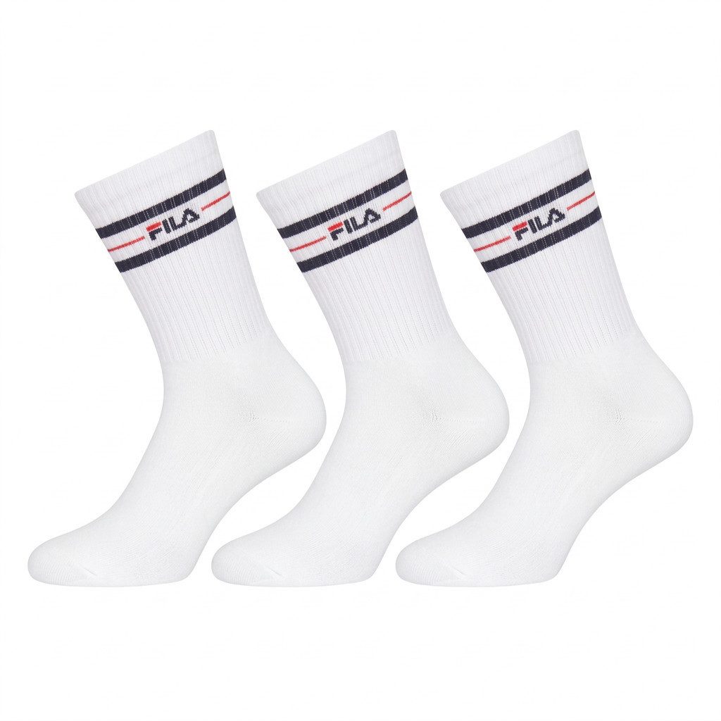 Fila Socken UNISEX LIFESTYLE PLAIN SOCKS (3 Paar) mit Logo-Schriftzug