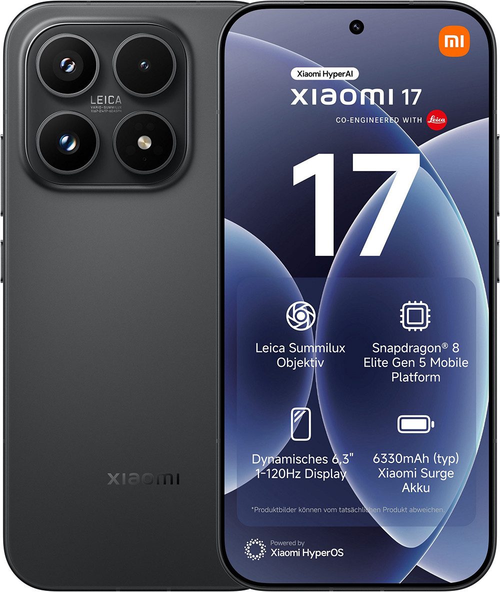 Xiaomi Xiaomi 17 12+512GB Smartphone Handy (50 MP Kamera, Essential Leica Imagery)