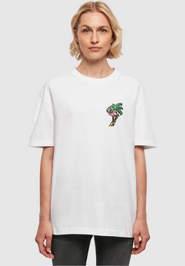 MisterTee T-Shirt MisterTee Damen Ladies Flamingo Oversized Boyfriend Tee (1-tlg)