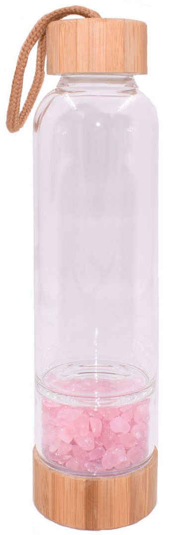 Firetti Trinkflasche »Energietrinkflasche - Edelstein«, mit Bergkristall, Rosenquarz oder Amethyst