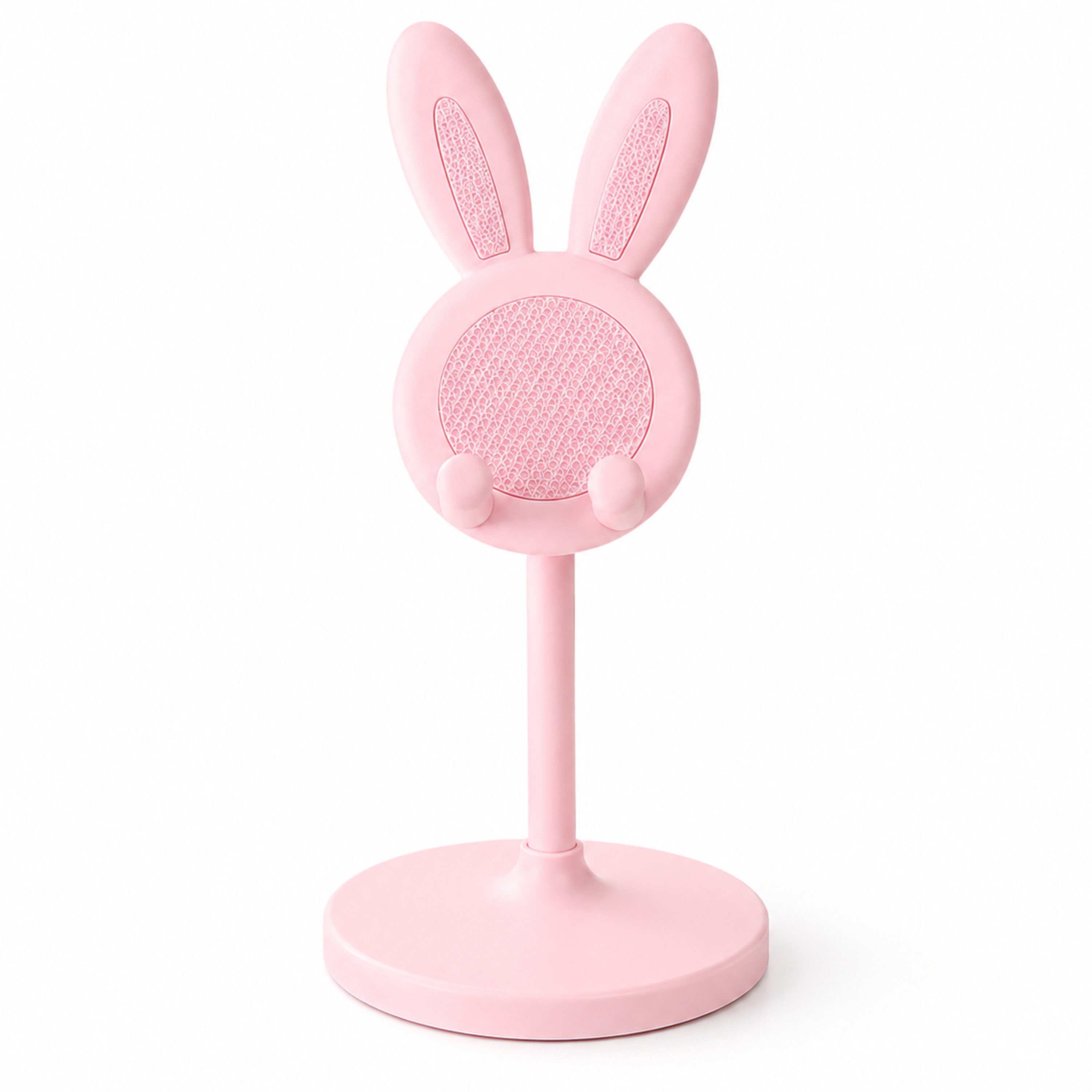StellarLuma Handy-Halterung Handyhalterung Telefonhalterung Smartphone Tisch Halterung Damen, (bis 11 Zoll, Handy Halterung für Damen, Mädchen und Kinder, Rosa Hasen-Design mit stabilem Stand für freihändige Nutzung)