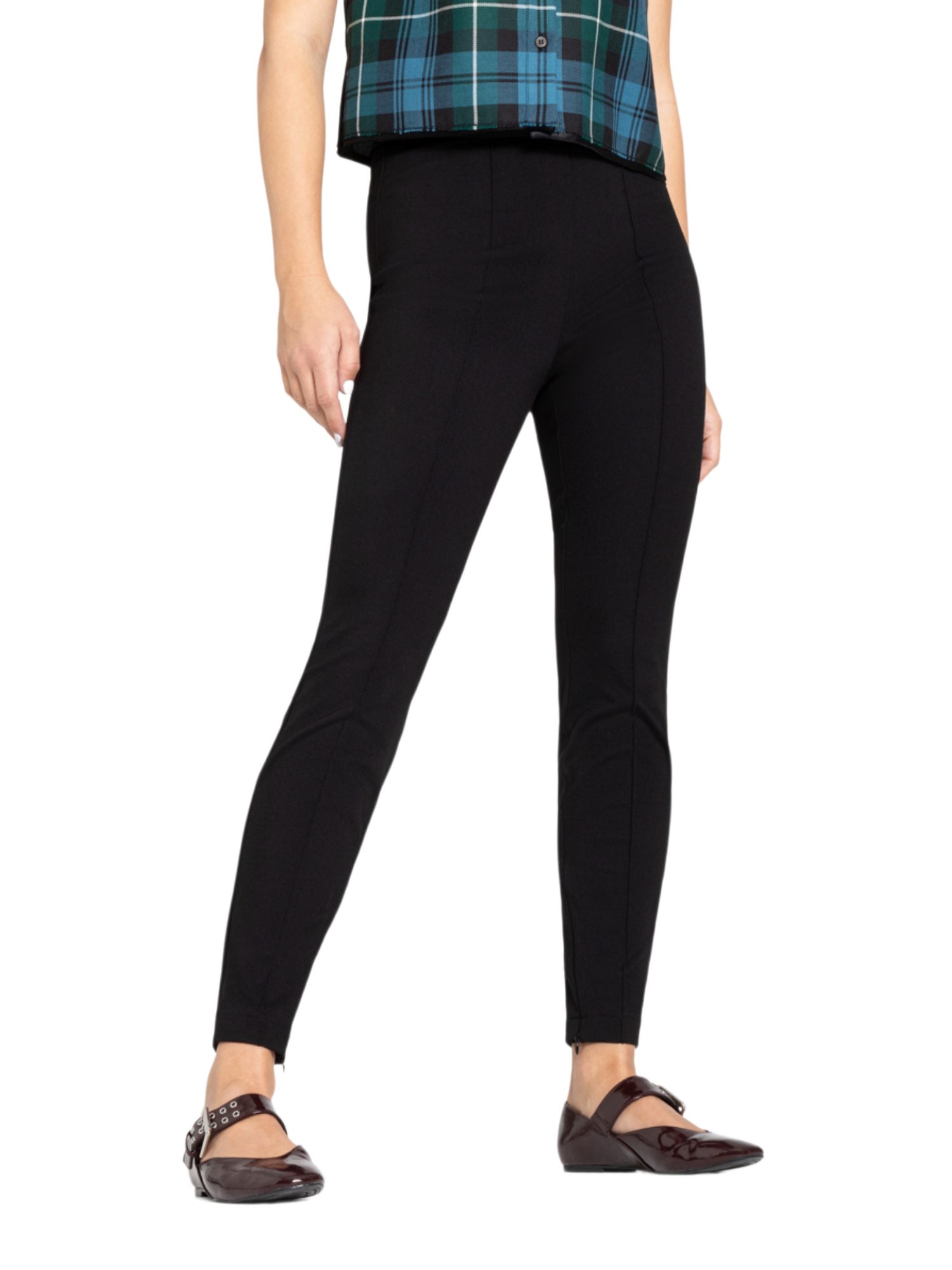 Cambio Stoffhose schwarz, Casual, Viskose, Unifarben, Regular Fit, Mittel