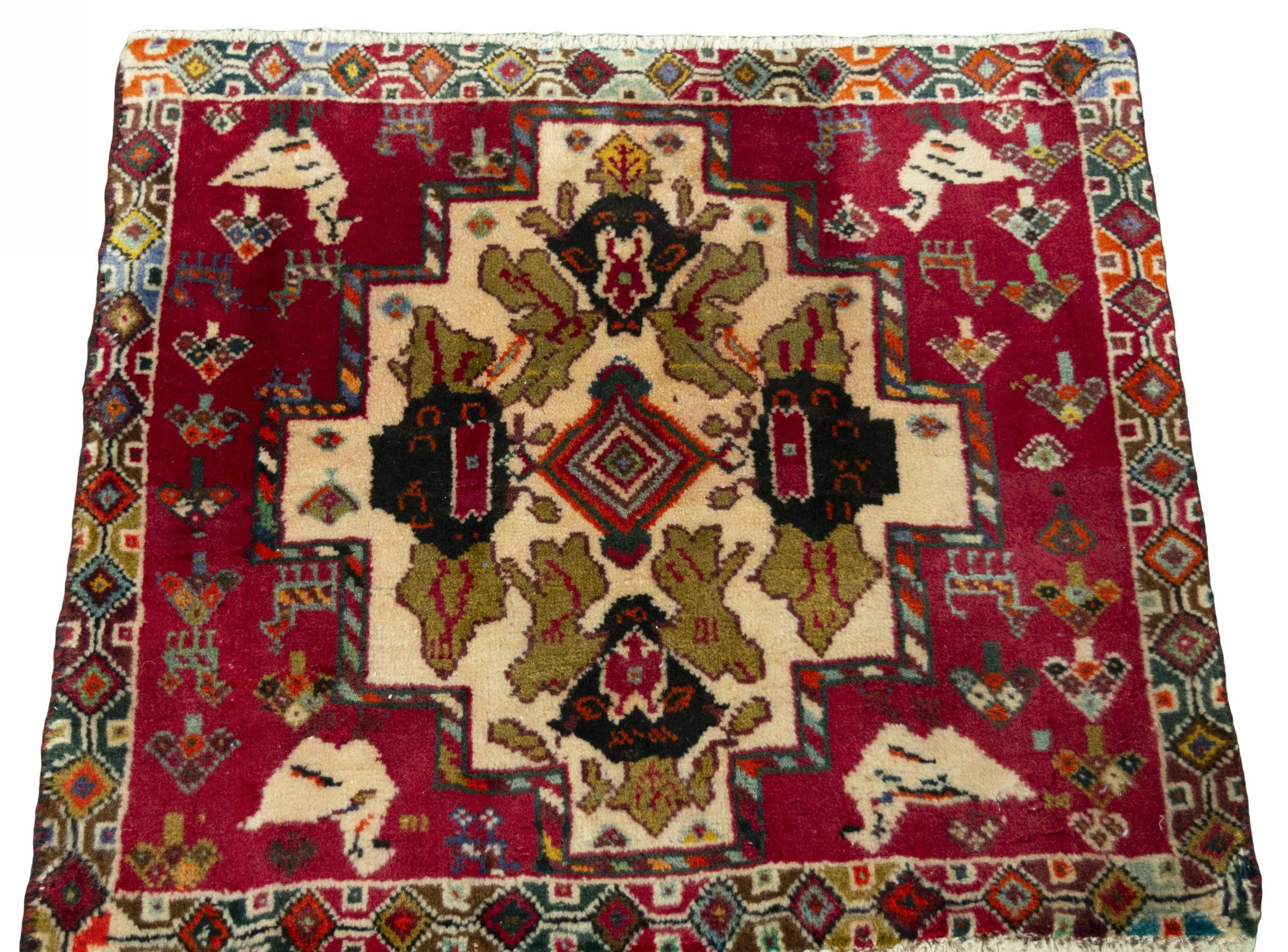 Nain Trading Orientteppich Shiraz 64x57 Handgeknüpfter Orientteppich / Perserteppich, rechteckig, Höhe: 10 mm