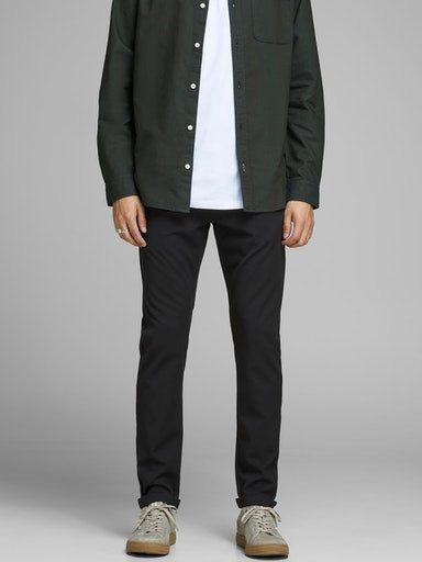 Jack & Jones Chinos JPSTMARCO – Chinos mit Stretch für optimale Passform, Slim Fit unifarben, modisch, slim fit, Web