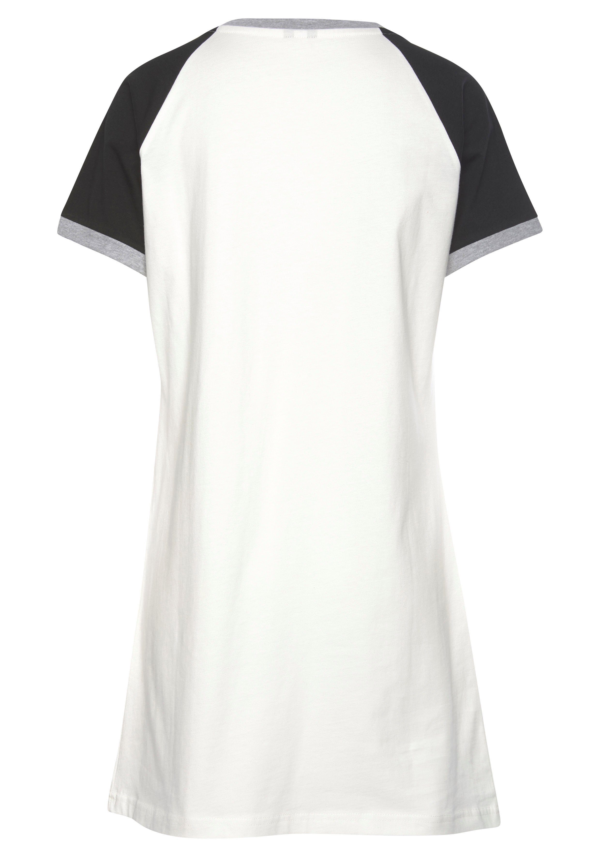 KangaROOS Bigshirt (1-teilig) mit kontrastfarbenen Raglanärmeln