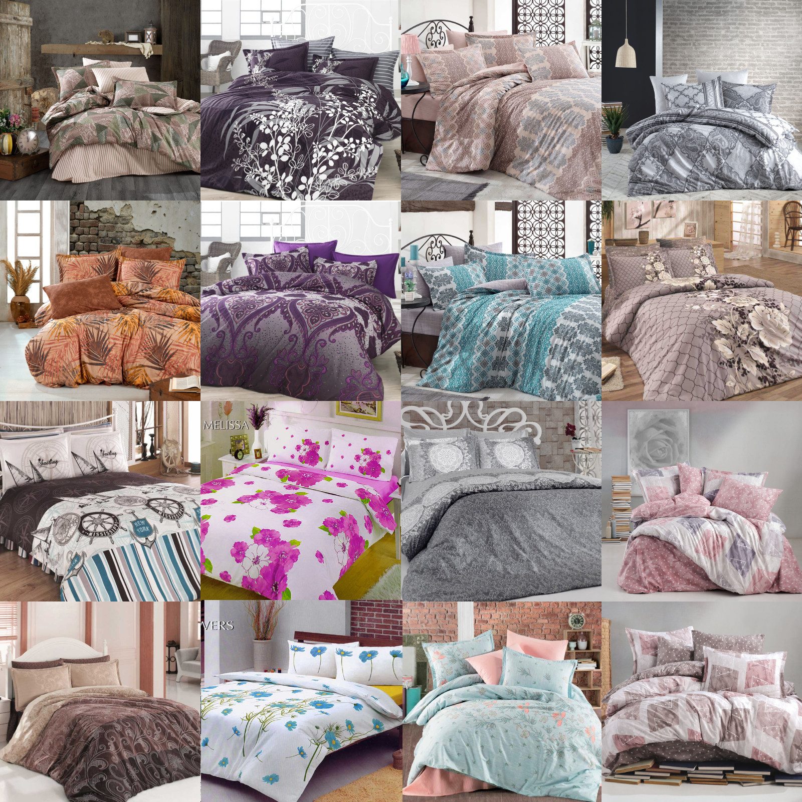 ROLFNERS Bettwäsche 200x200 cm Bettgarnitur Bettbezug Baumwolle 5 tlg, Baumwolle, Bettwäsche, 100% Baumwolle, Hautfreundlich, Qualität, Strapazierfähig