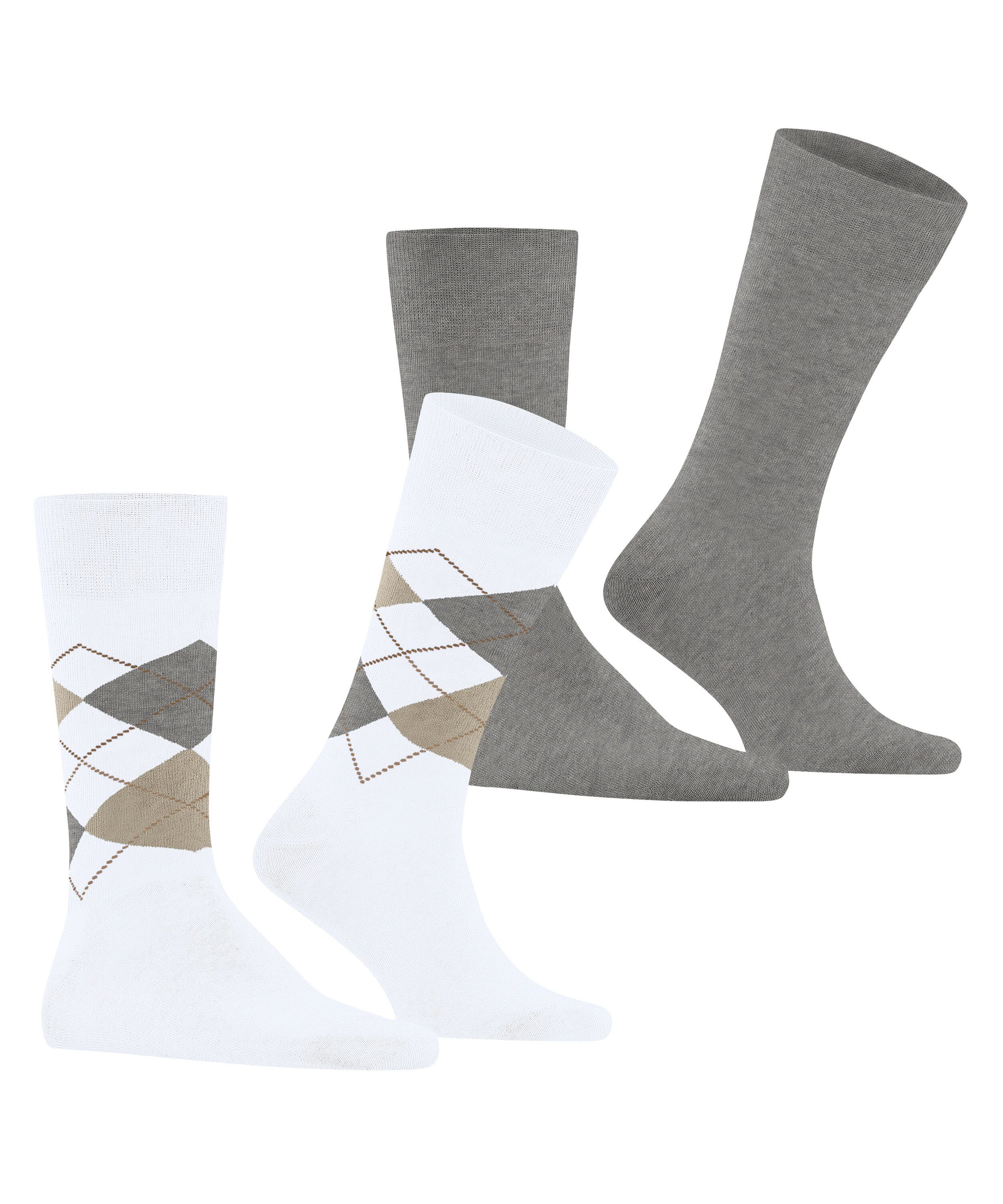 Burlington Socken Everyday Argyle Mix 2-Pack (2-Paar) aus weicher gekämmter günstig online kaufen
