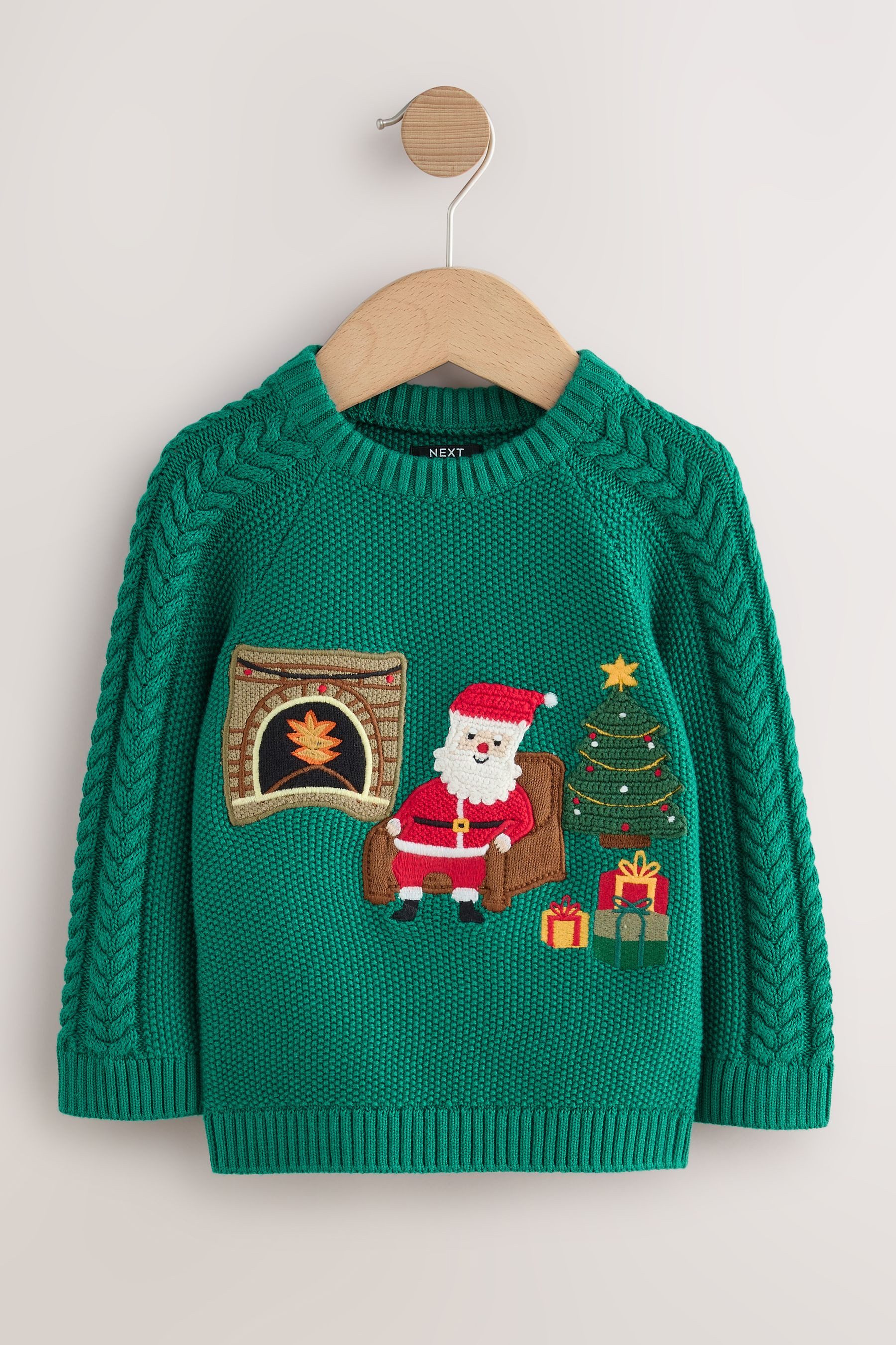 Next Weihnachtspullover Weihnachtlicher Strickpullover (1-tlg)