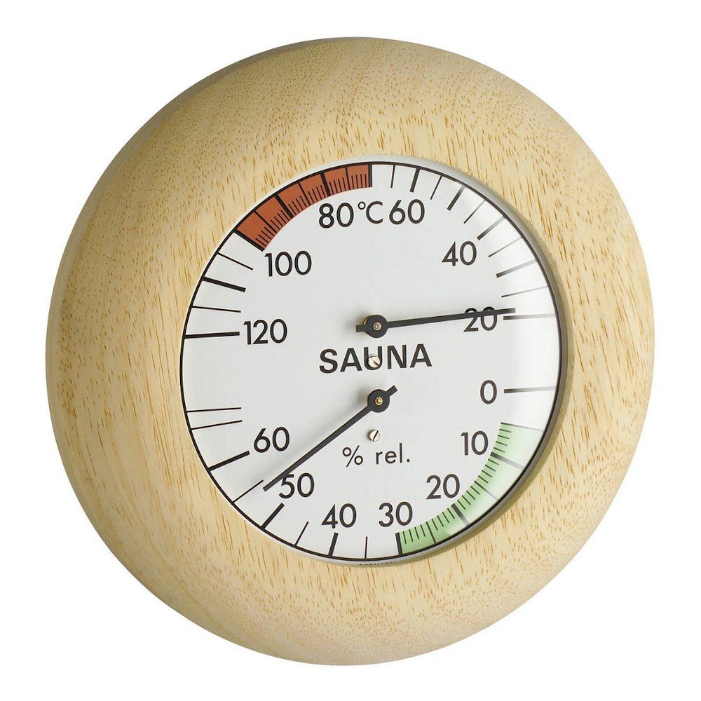 Raumthermometer TFA 40.1028 Sauna-Thermometer Abachi Echtholz Hygrometer