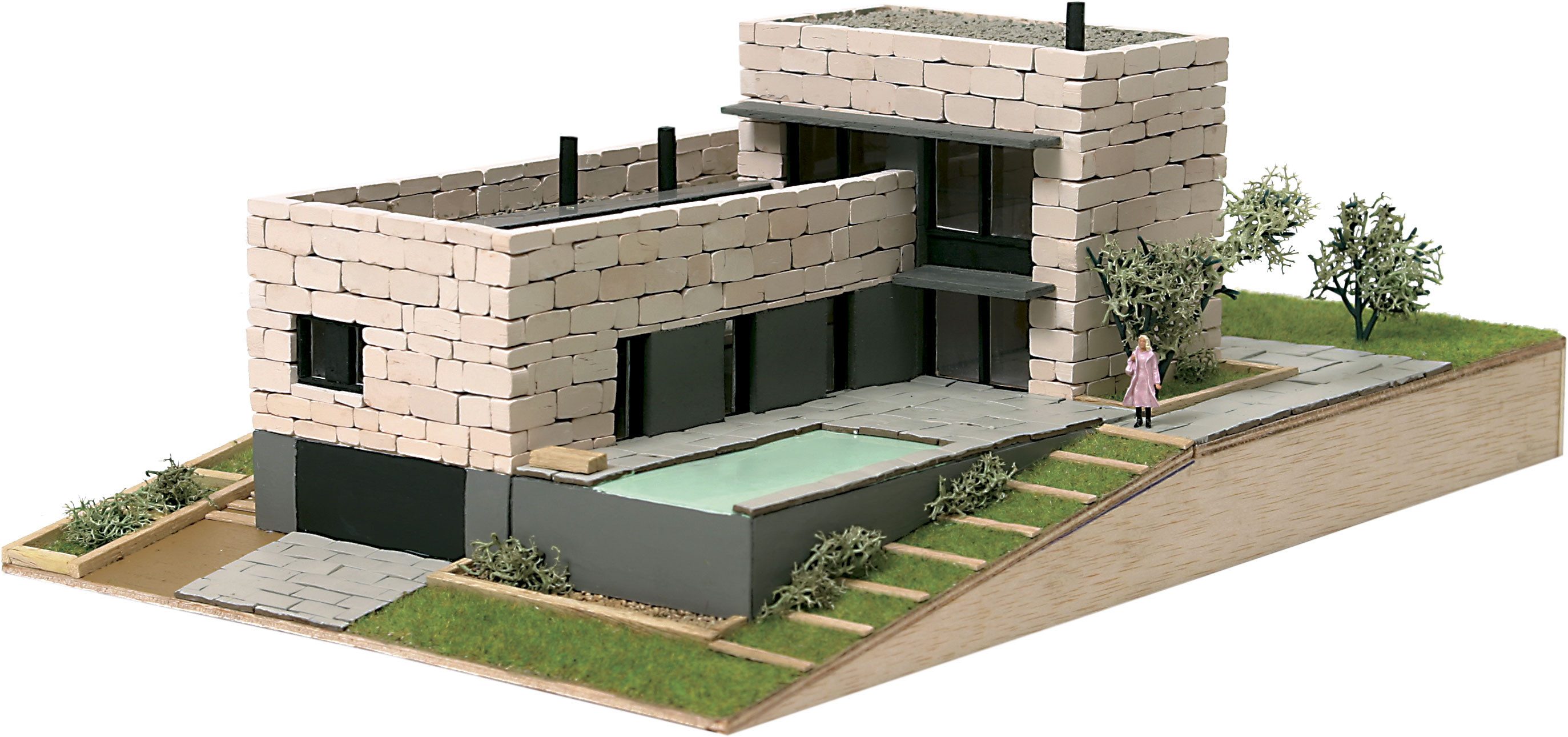 Domus Kits Modellbausatz Vilomara, Maßstab 1:87, (Modellbausatz, 813-tlg., Villa), Made in Europe