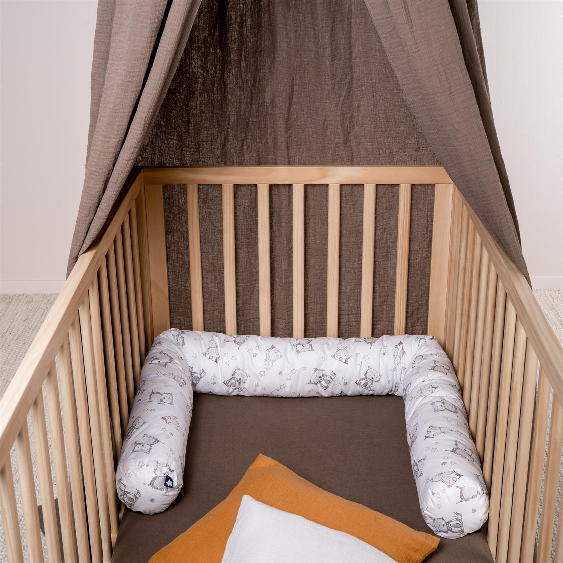 Julius Zöllner Kuschelnest Häschen und Eule Bettschlange 180, (1-tlg), Babynestchen