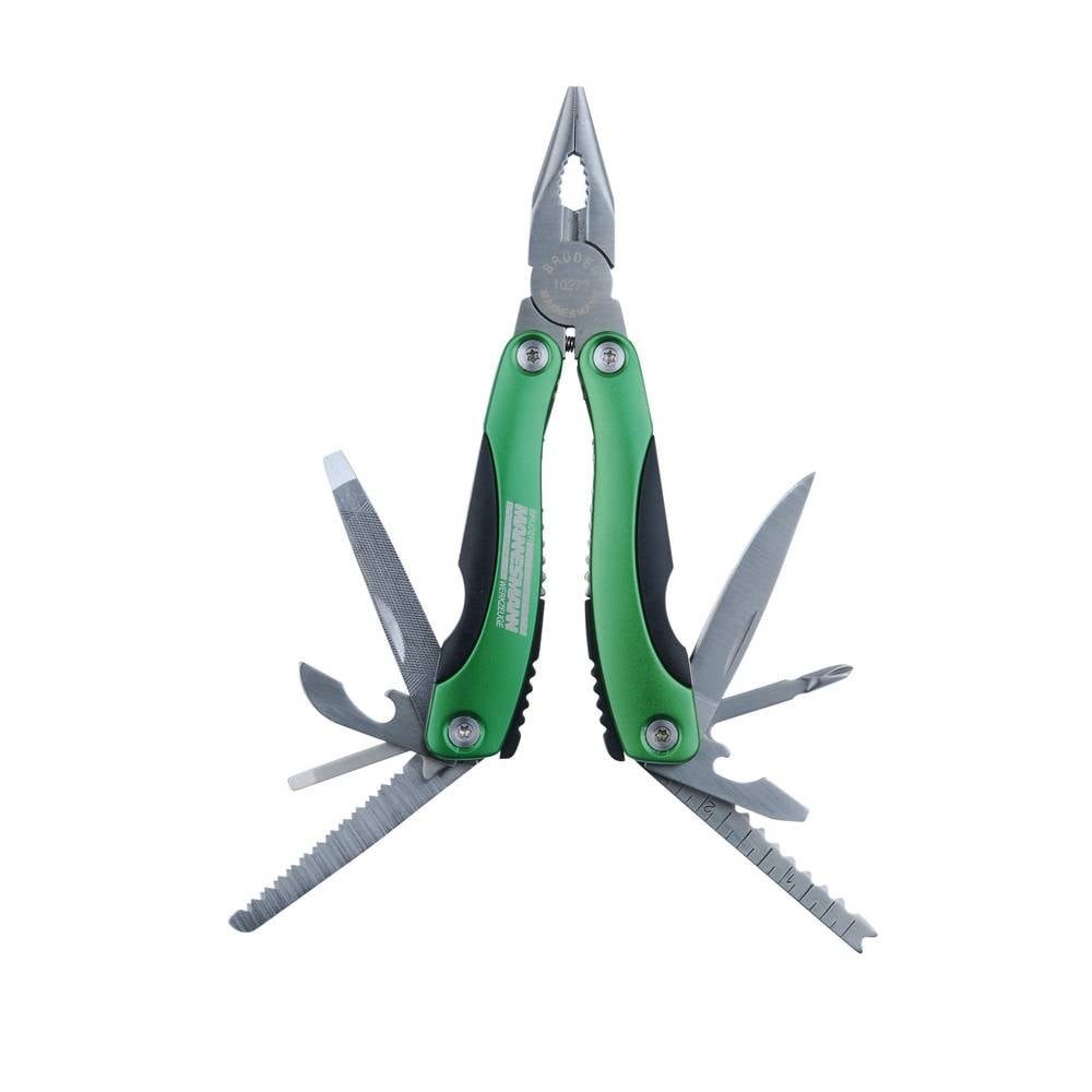 Brüder Mannesmann Werkzeuge Taschenmesser Multifunktionswerkzeug, 160mm, mit Gürteltasche M10272