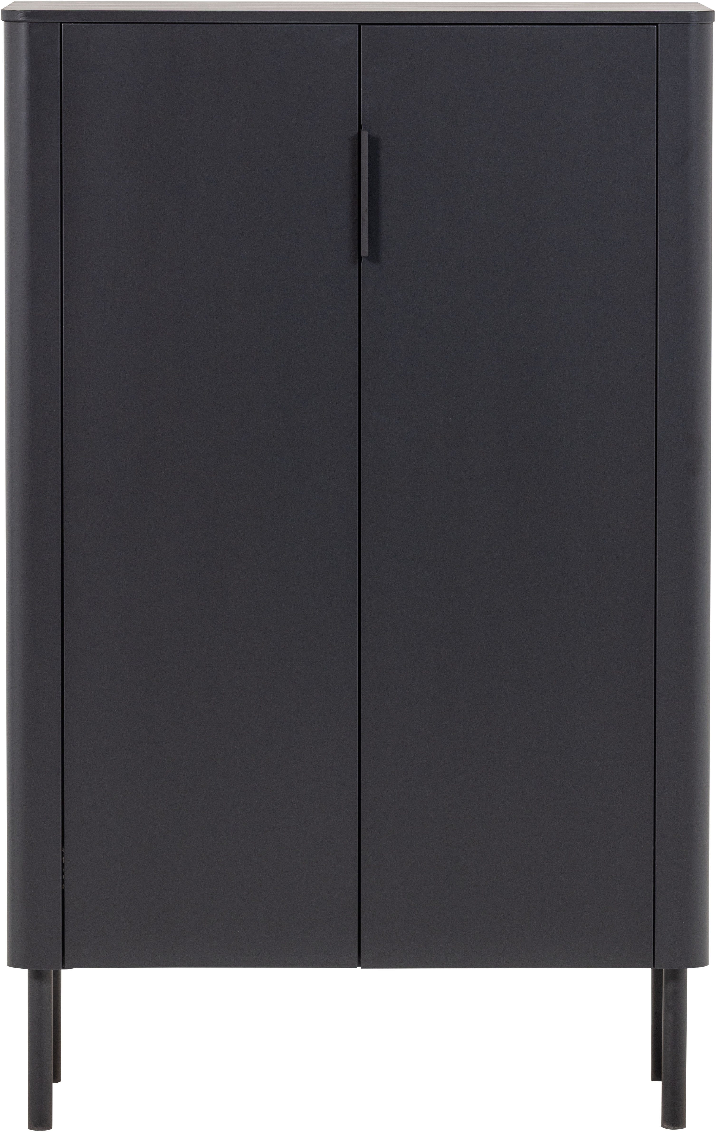 WOOOD Highboard Gunnar FSC®-Mix Massivkiefer mit Dämpfung Funktion, 85 x 39 x 135 cm, Tragkraft 15 kg pro Boden, einfach zu montieren, sichtbare Maserung