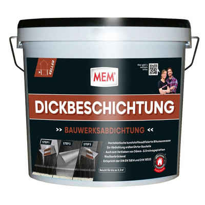 MEM Bauchemie Duschdichtung MEM Bitumen Dickbeschichtung 12 l