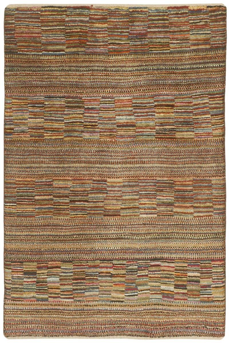 Orientteppich Perser Gabbeh Höhe: mm 81x117 Loribaft Handgeknüpfter Moderner Nain Trading, 12 rechteckig, Orientteppich