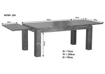 Massivmoebel24 Esstisch METRO LIFE (260x90x76 Sheesham)