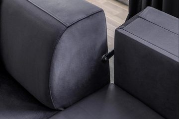 JVmoebel Ecksofa Exklusives Graues Ecksofa L-Form Designer Sofa Moderne, 1 Teile, Made in Europa