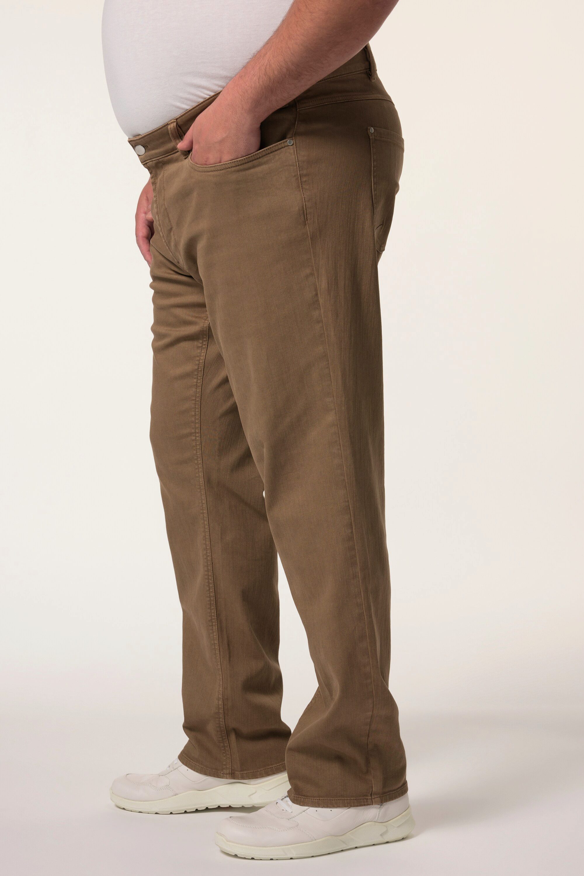 Men Plus 5-Pocket-Jeans Color-Jeans Denim Bauchfit Regular Fit 5-Pocket
