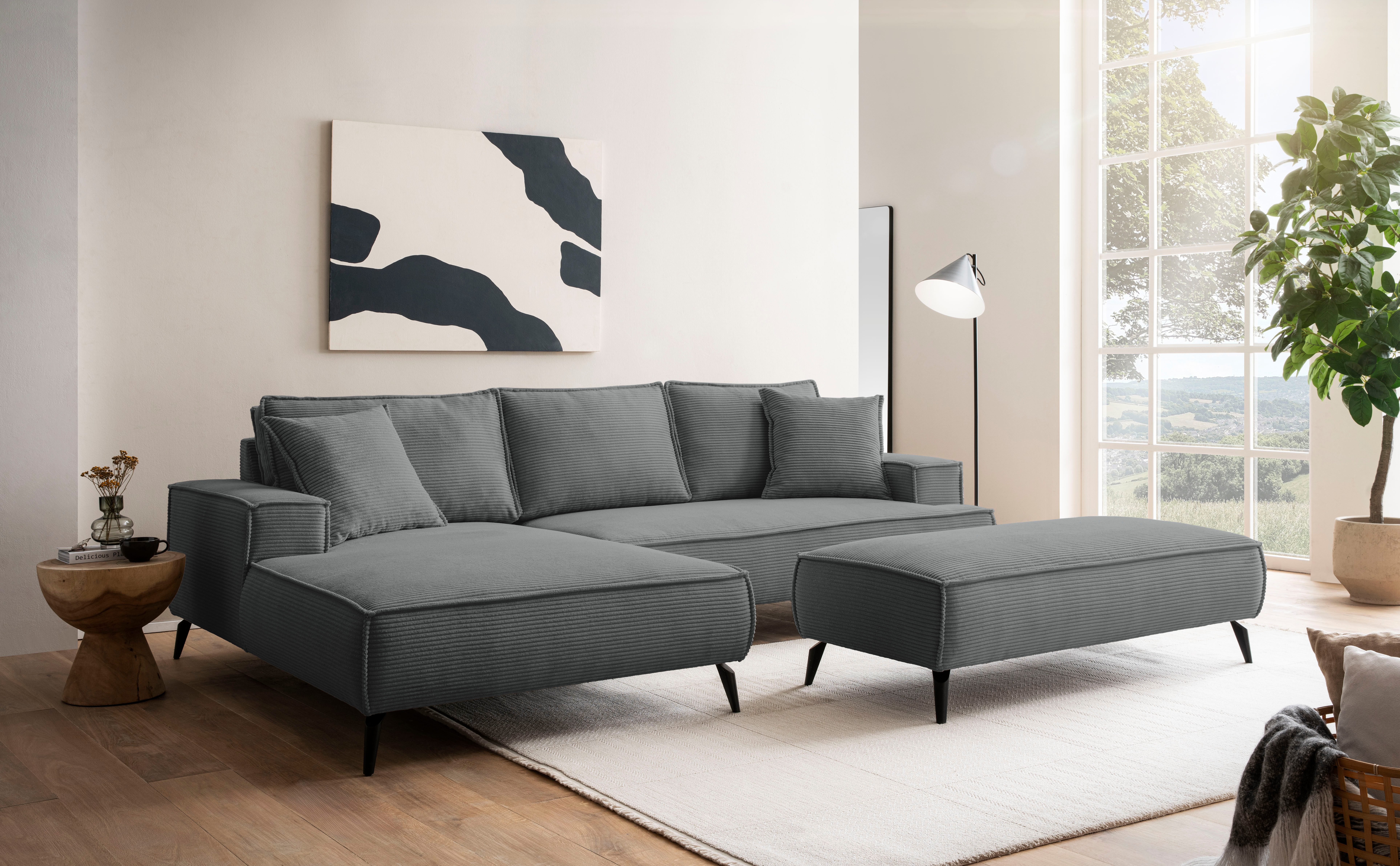 andas Ecksofa TVINNU, L-Form in Cord, günstig online kaufen