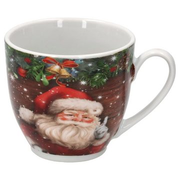 van Well Kaffeeservice »Kaffeeservice Santa 18tlg. für 6 Personen mit Weihnachtsdekor«