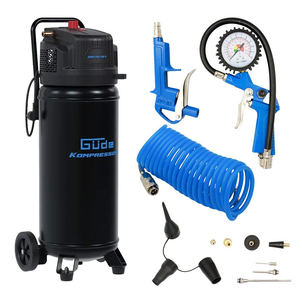 Güde Kompressor Güde Kompressor stehend 220 l/min ölfrei 50 Liter 10 bar Arbeitsdruck, max. 10 bar