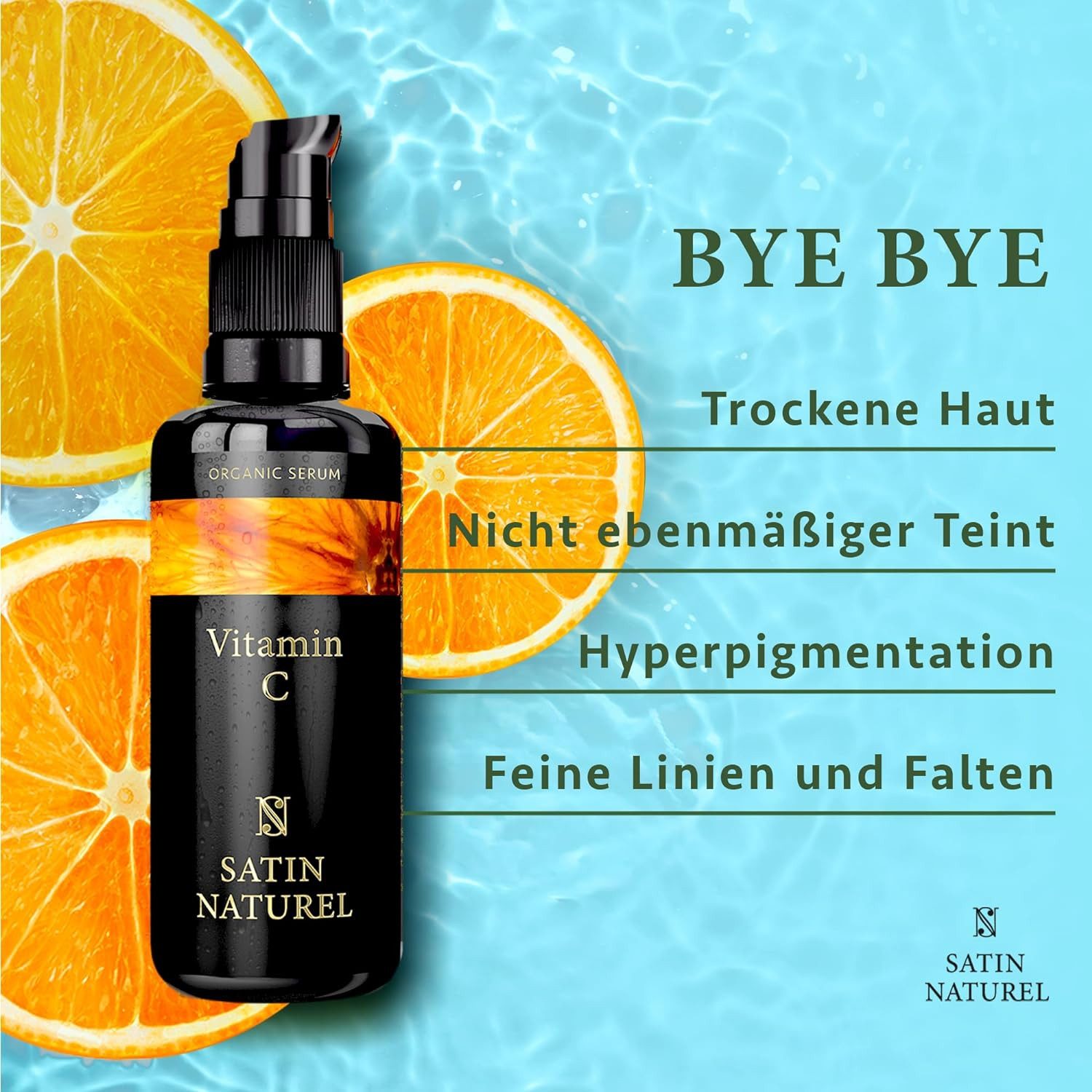 Satin Naturel Gesichtspflege Bio Vitamin C Serum, 1-tlg.