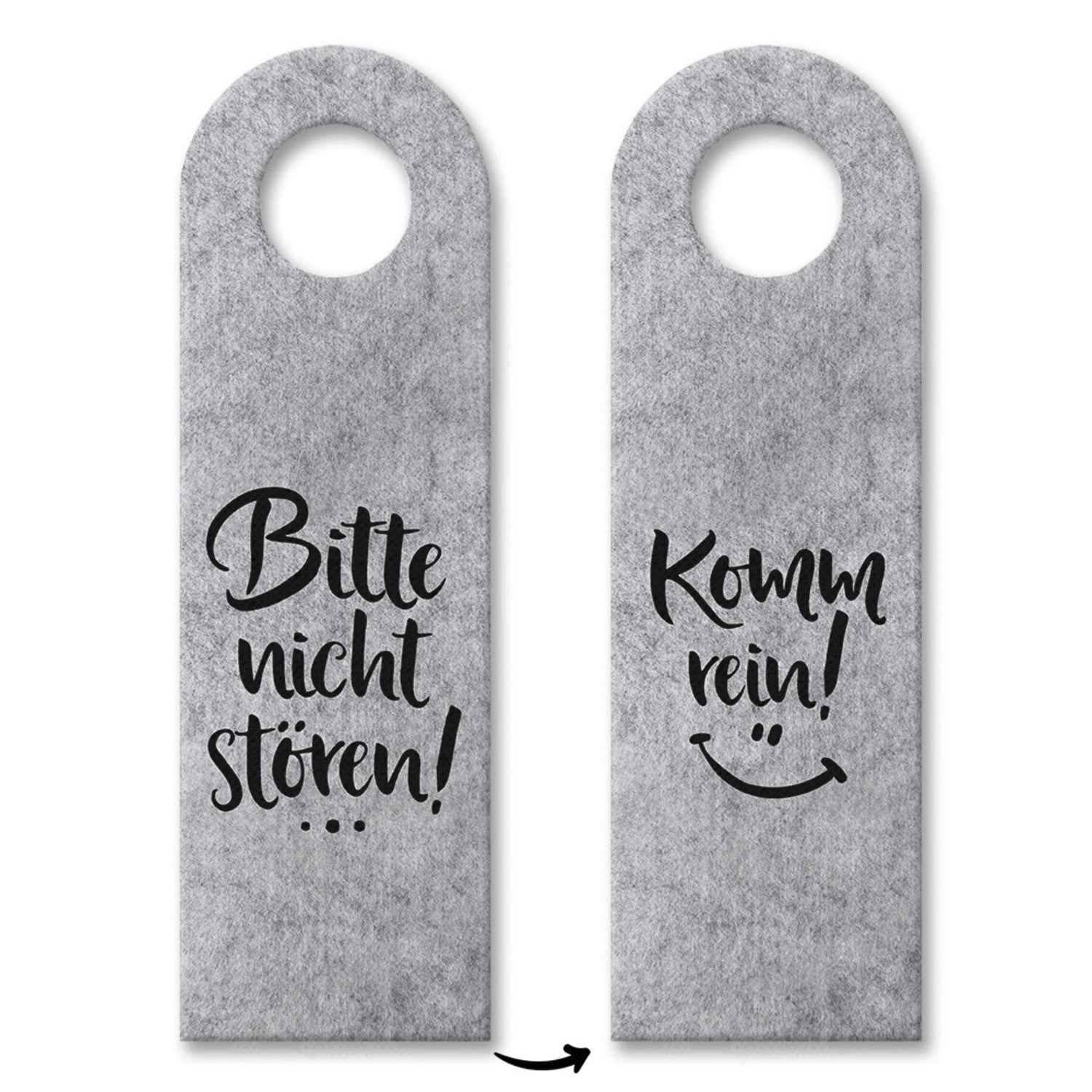 Dekohänger 3x Bitte nicht stören oder Komm rein Türhänger Türanhänger Türschild