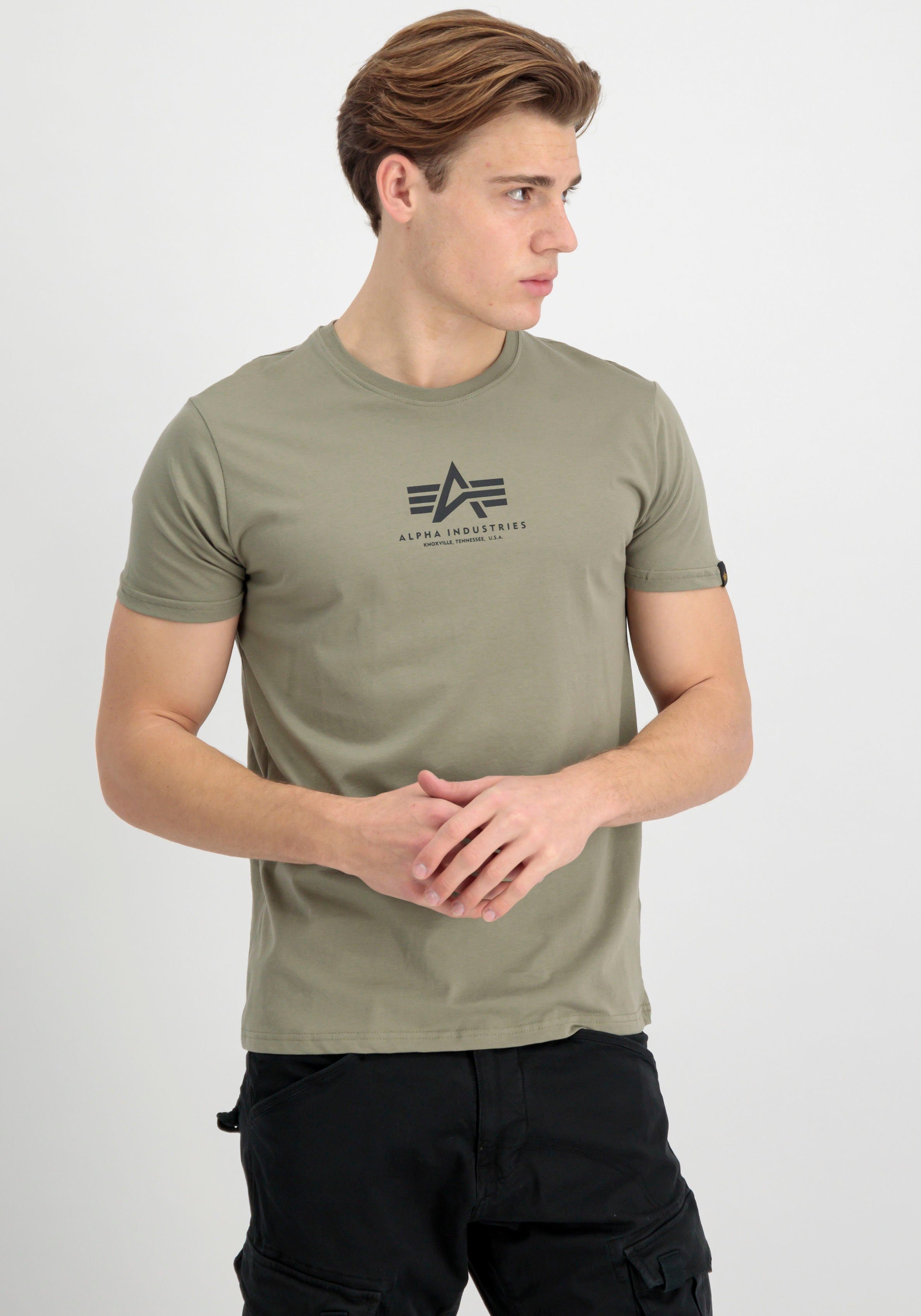 Alpha Industries Rundhalsshirt Basic T ML Baumwolle, regular fit