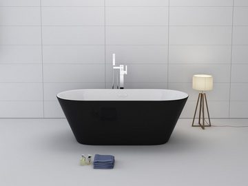 Jet-Line Badewanne Badewanne Design LAUSANNE II schwarz Freistehend