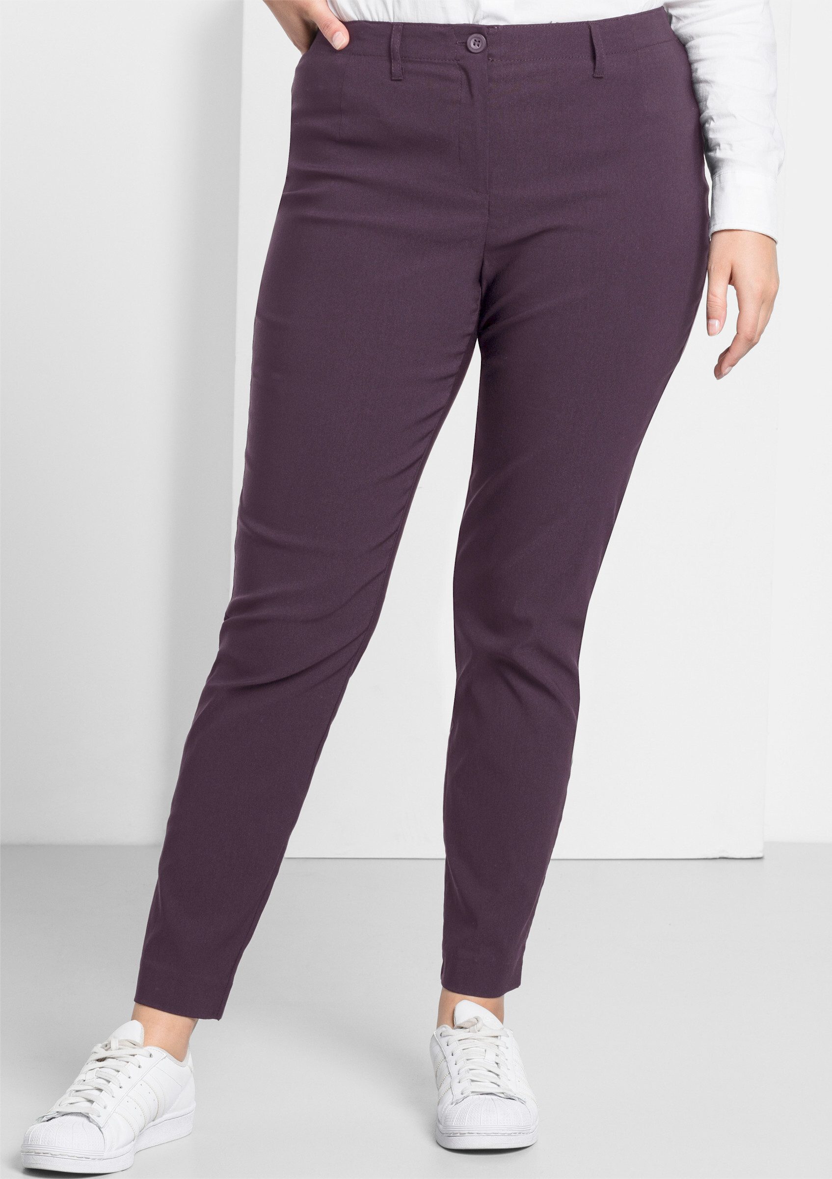 Sheego Jerseyhose Stretch-Hose knitterarm und pflegeleicht