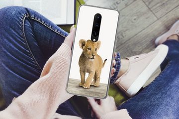 MuchoWow Handyhülle Löwe - Junge - Kinder - Jungen - Tiere - Mädchen, Phone Case, Handyhülle OnePlus 7 Pro, Silikon, Schutzhülle