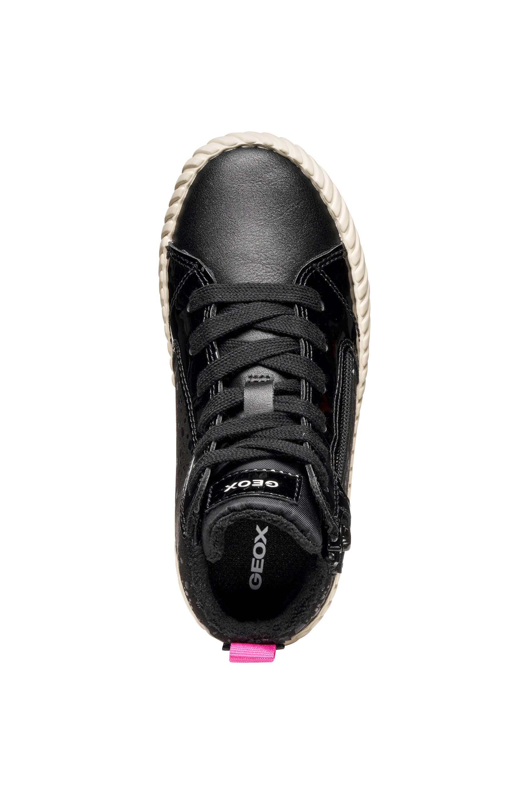 Geox J MIRROLESS GIRL Sneaker Schnürboots mit Warmfutter, Größenschablone zum Download